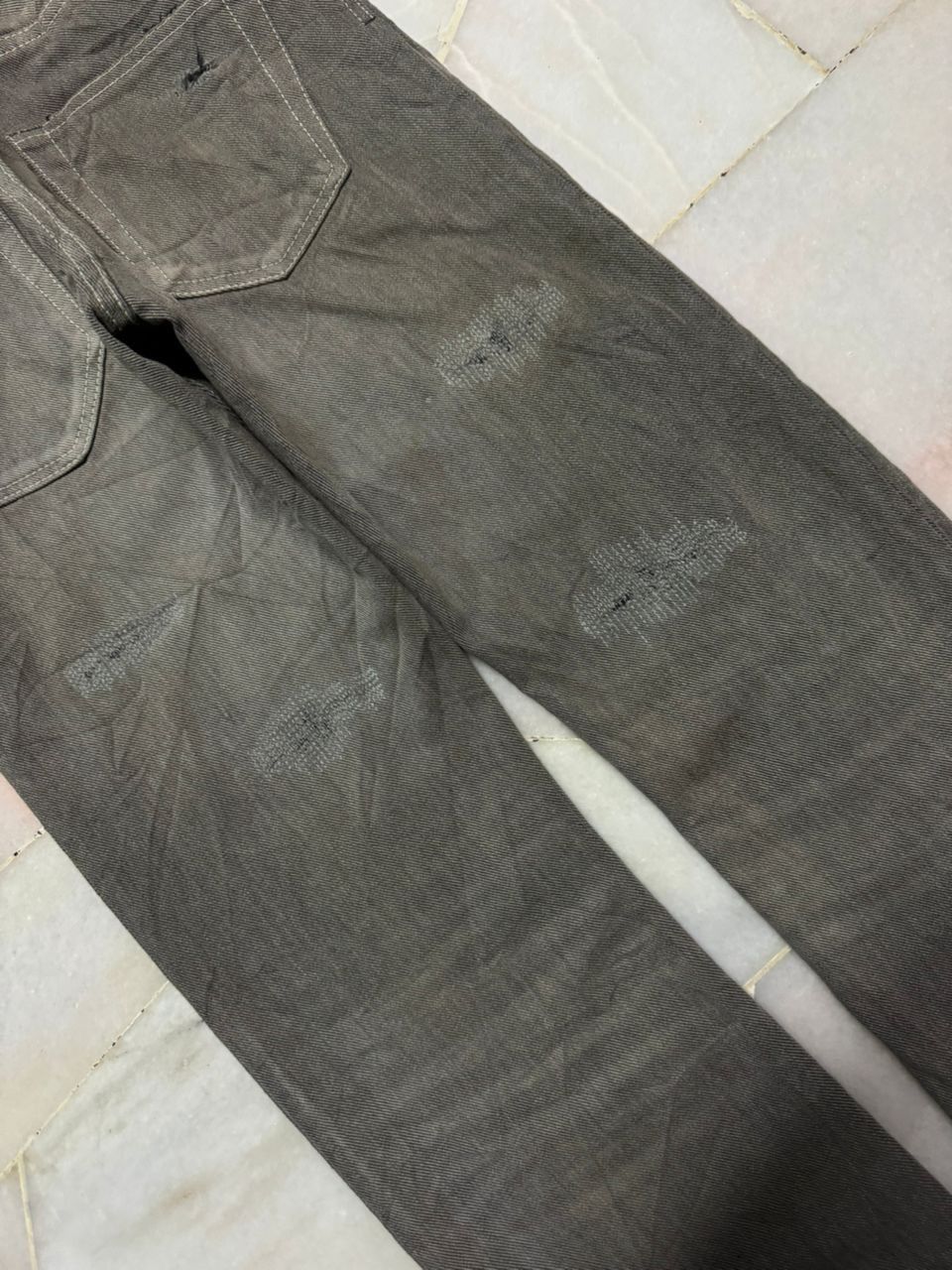Tornado Mart 💥Sick💥Undercover Style Distressed By Japanese Sashiko Boro Size US 28 / EU 44 - 16 Thumbnail