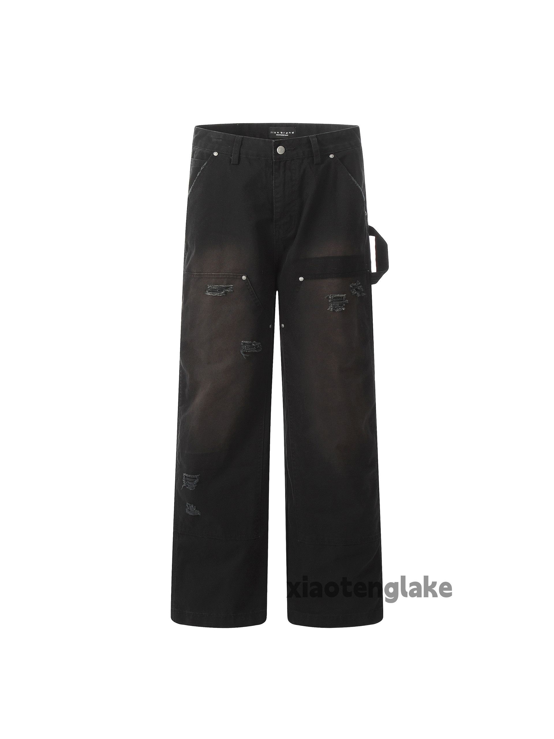 Jean × Vintage washed faded cleanfit skate hiphop carpenter jeans Size US 30 / EU 46 - 4 Thumbnail
