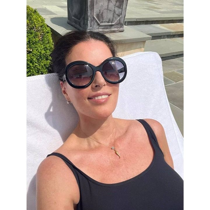 Tom Ford Tom Ford Georgia-02 FT1011 55F Sunglasses Havana Round Frame Size ONE SIZE - 3 Thumbnail