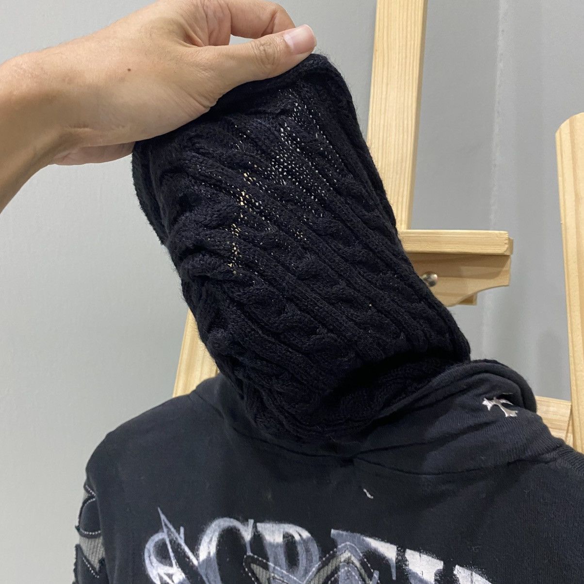 Japanese Brand Japanese Brand GHTZ Chrome Hearts Style Skull Cross Hoodie Size US S / EU 44-46 / 1 - 13 Thumbnail