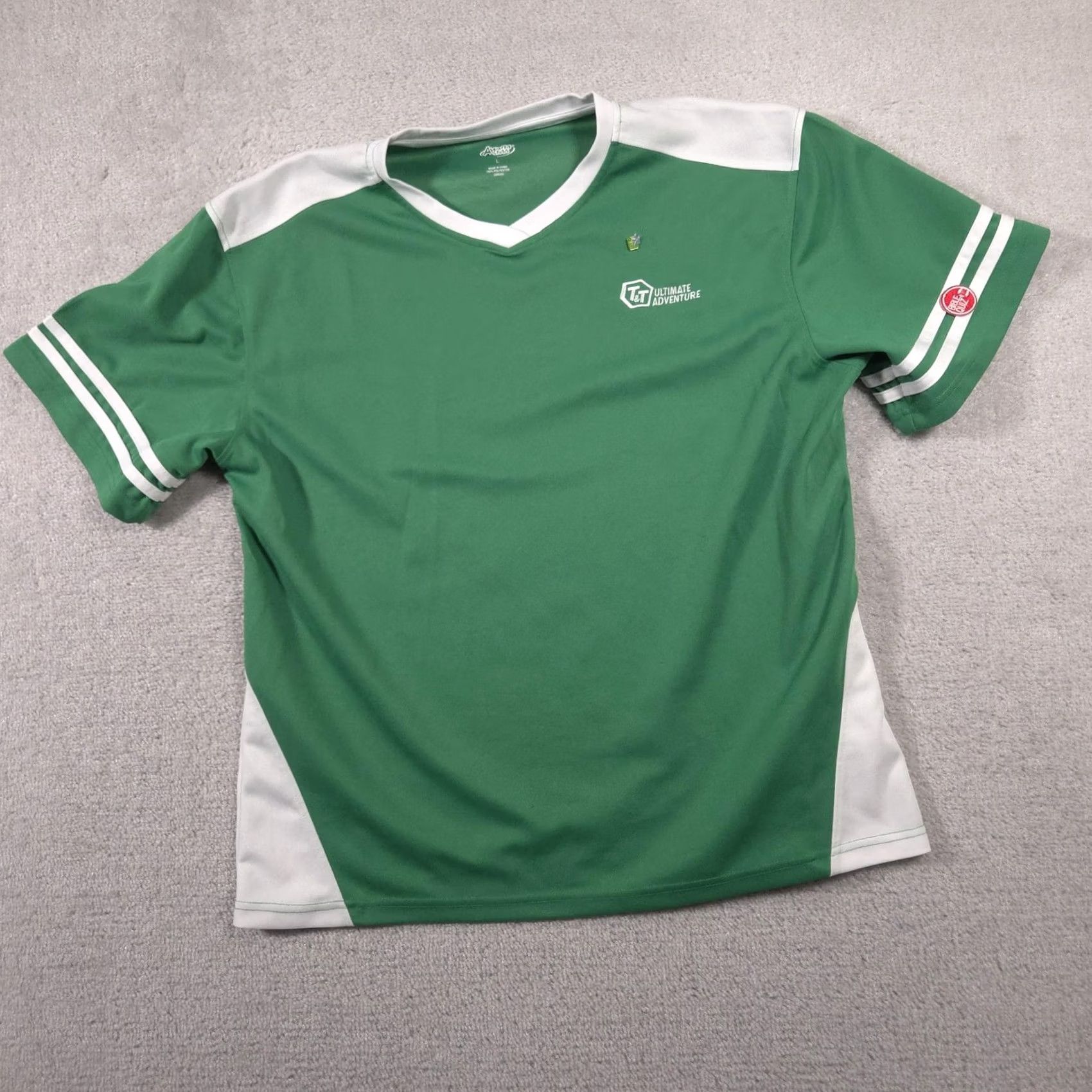 Vintage VINTAGE Awana Clubs Shirt Mens Large Green White T&T Ultimate Adventure Bible Quiz Size US L / EU 52-54 / 3 - 3 Thumbnail