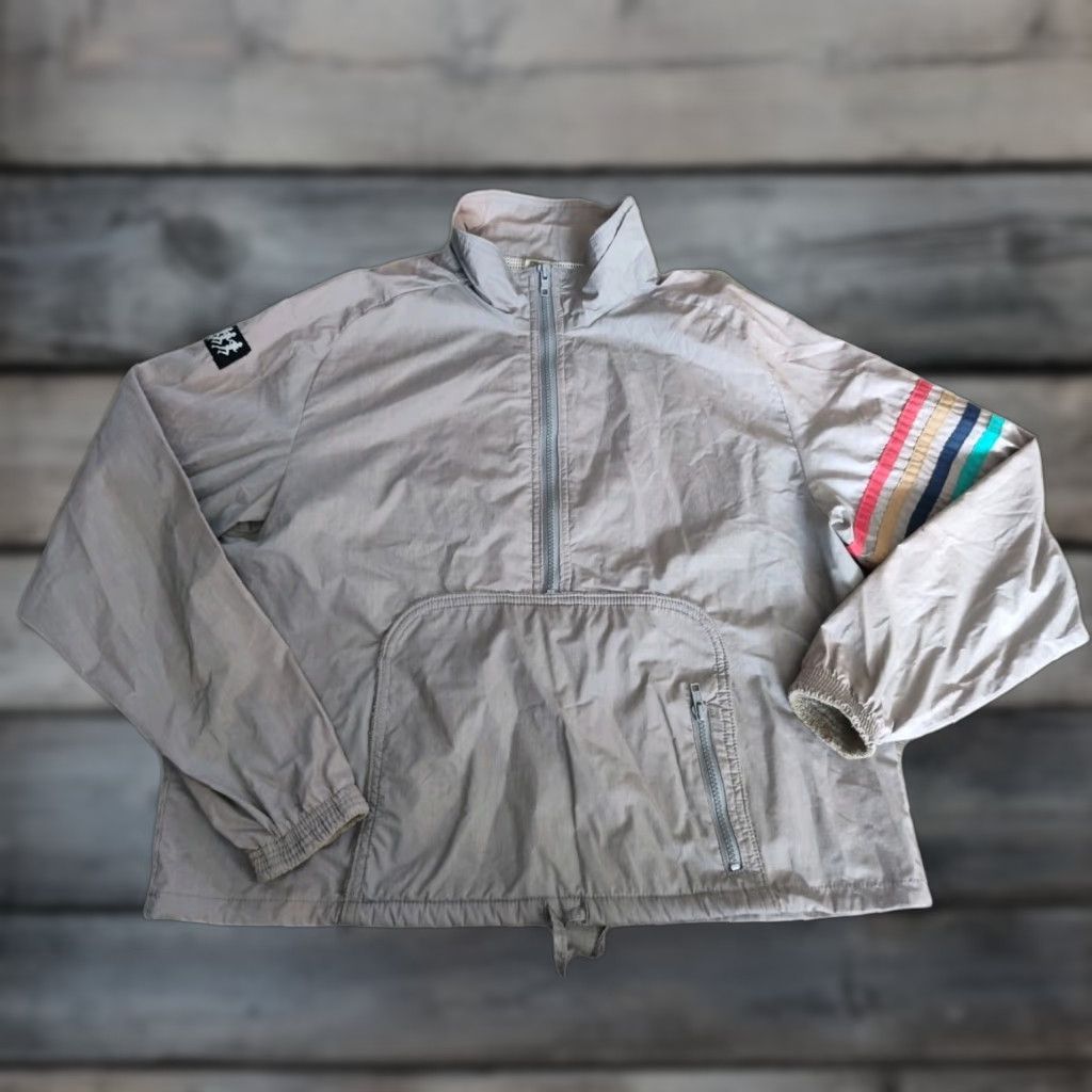 Vintage Vintage Frank Shorter Men's Waterproof Rain Jacket L Nylon Striped Outdoor 80s Sports Size US L / EU 52-54 / 3 - 1 Thumbnail