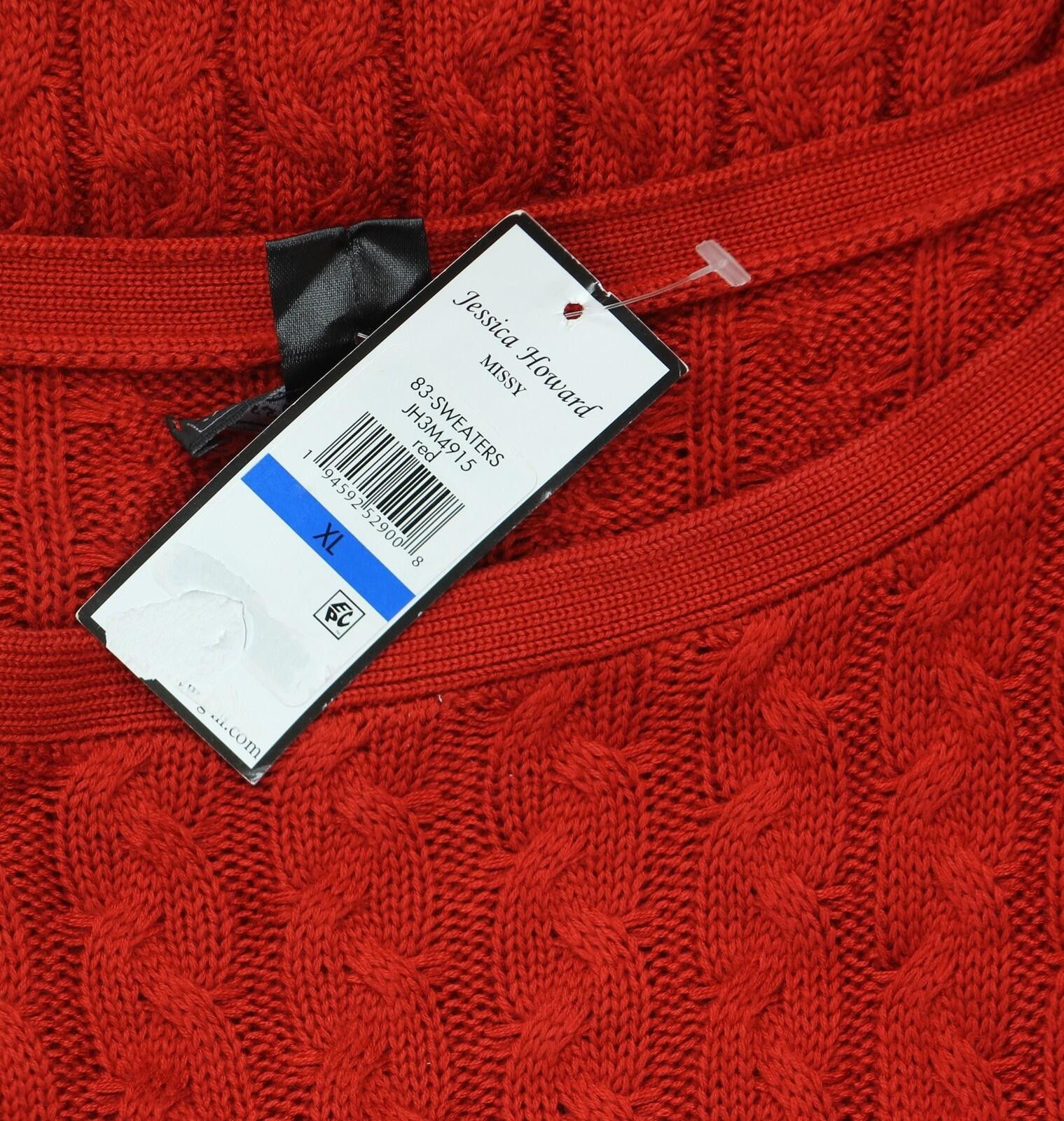 Other Nwt Jessica Howard Fit Flare Sweater Dress Jh3m4915 Red Xl Size XL / US 12-14 / IT 48-50 - 4 Thumbnail