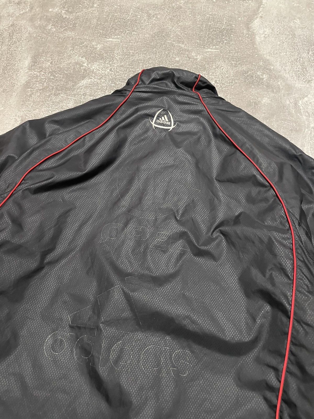 Adidas × Vintage Vintage Adidas AC Milan Soccer Jacket Parka Logo Opel Size US S / EU 44-46 / 1 - 17 Thumbnail