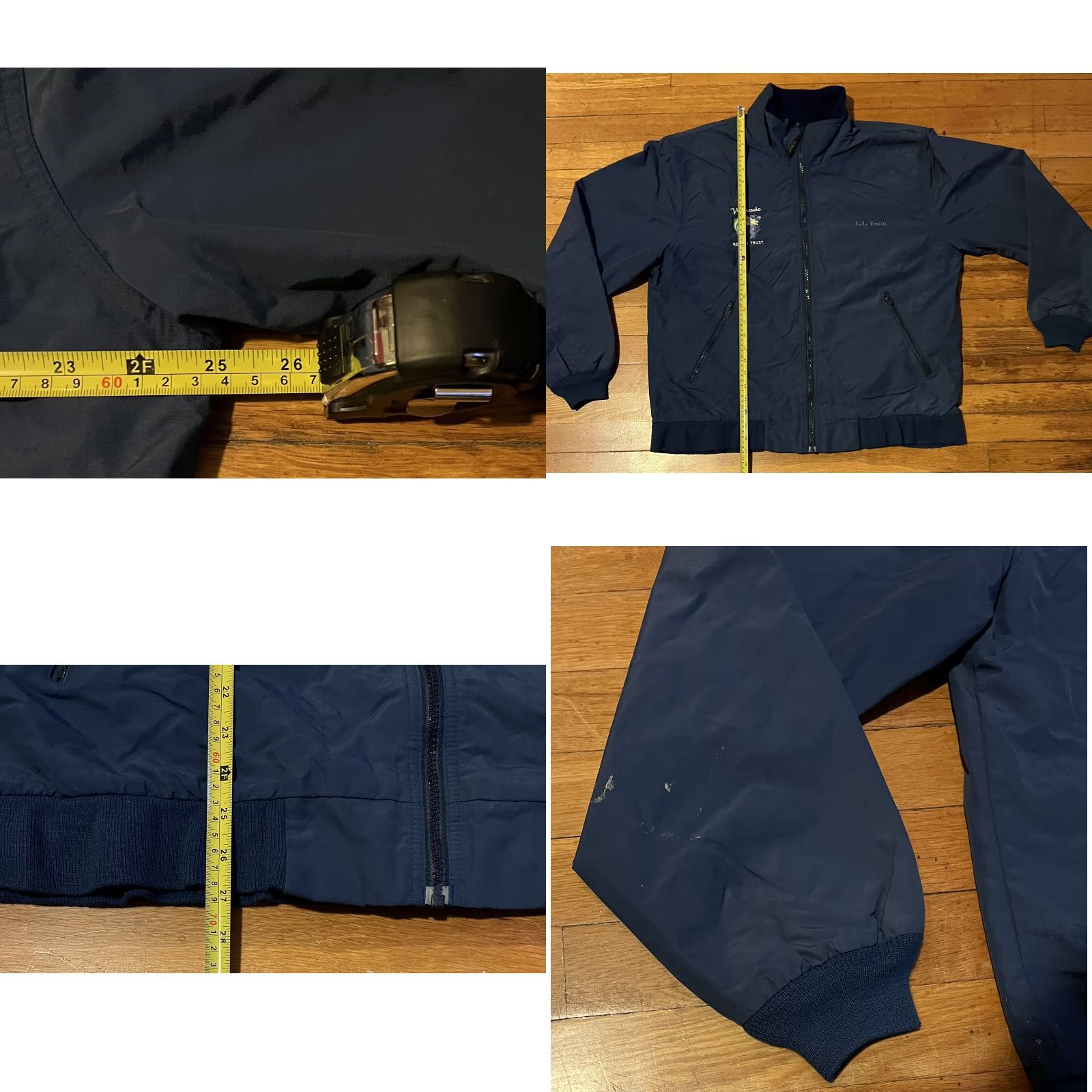 Vintage VINTAGE L.L. Bean Three Season Jacket Mens Large Blue Bomber Jacket Size US L / EU 52-54 / 3 - 9 Thumbnail