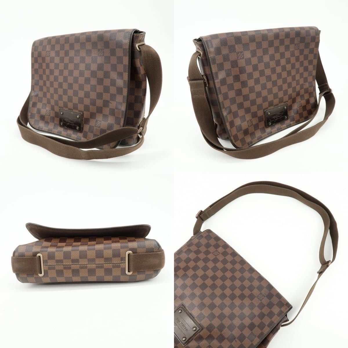 Louis Vuitton Louis Vuitton Damier Ebene Brooklyn Messenger Bag Brown Size ONE SIZE - 3 Thumbnail