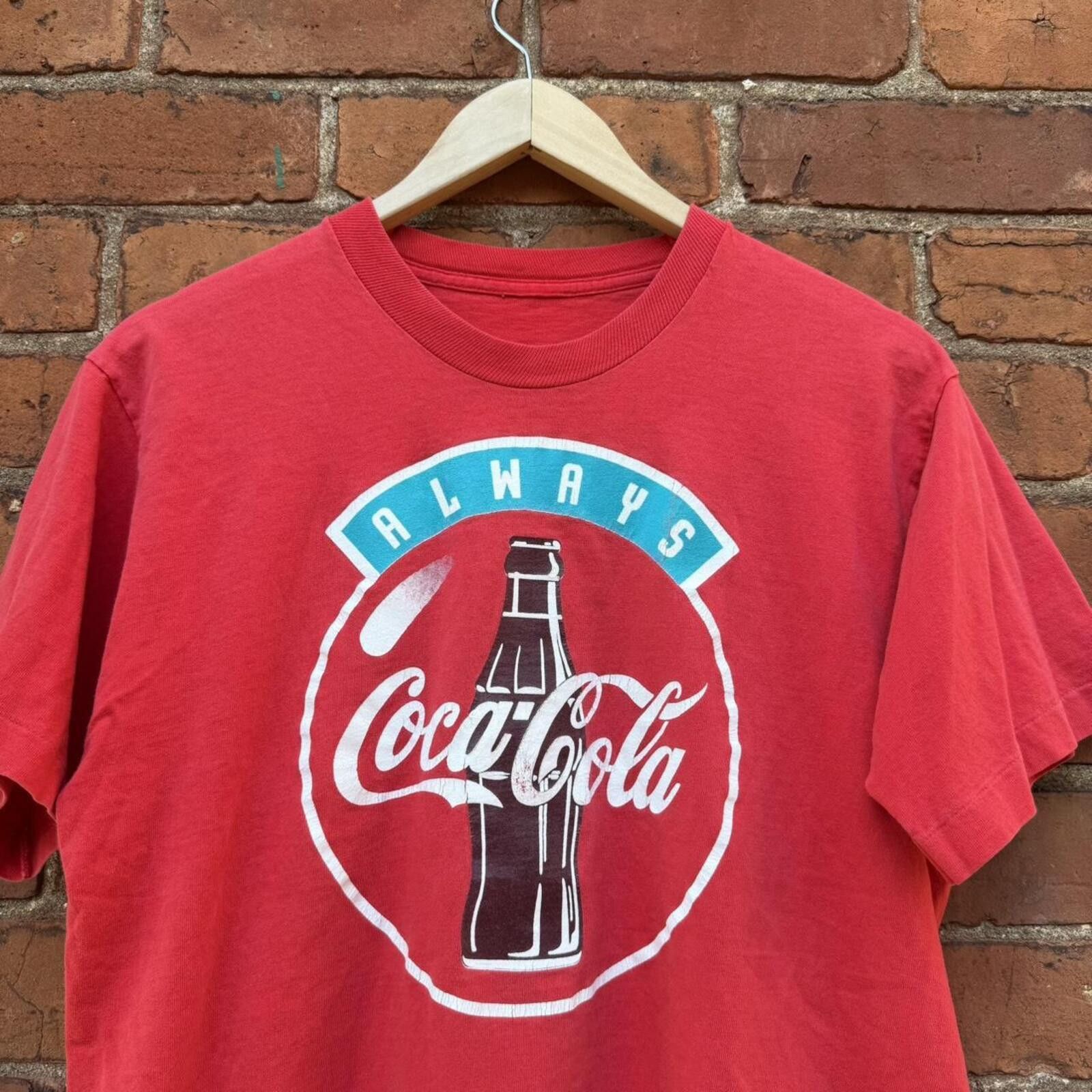 Coca Cola vintage Coca Cola logo t shirt always coca cola 90s M/L Size US L / EU 52-54 / 3 - 2 Thumbnail