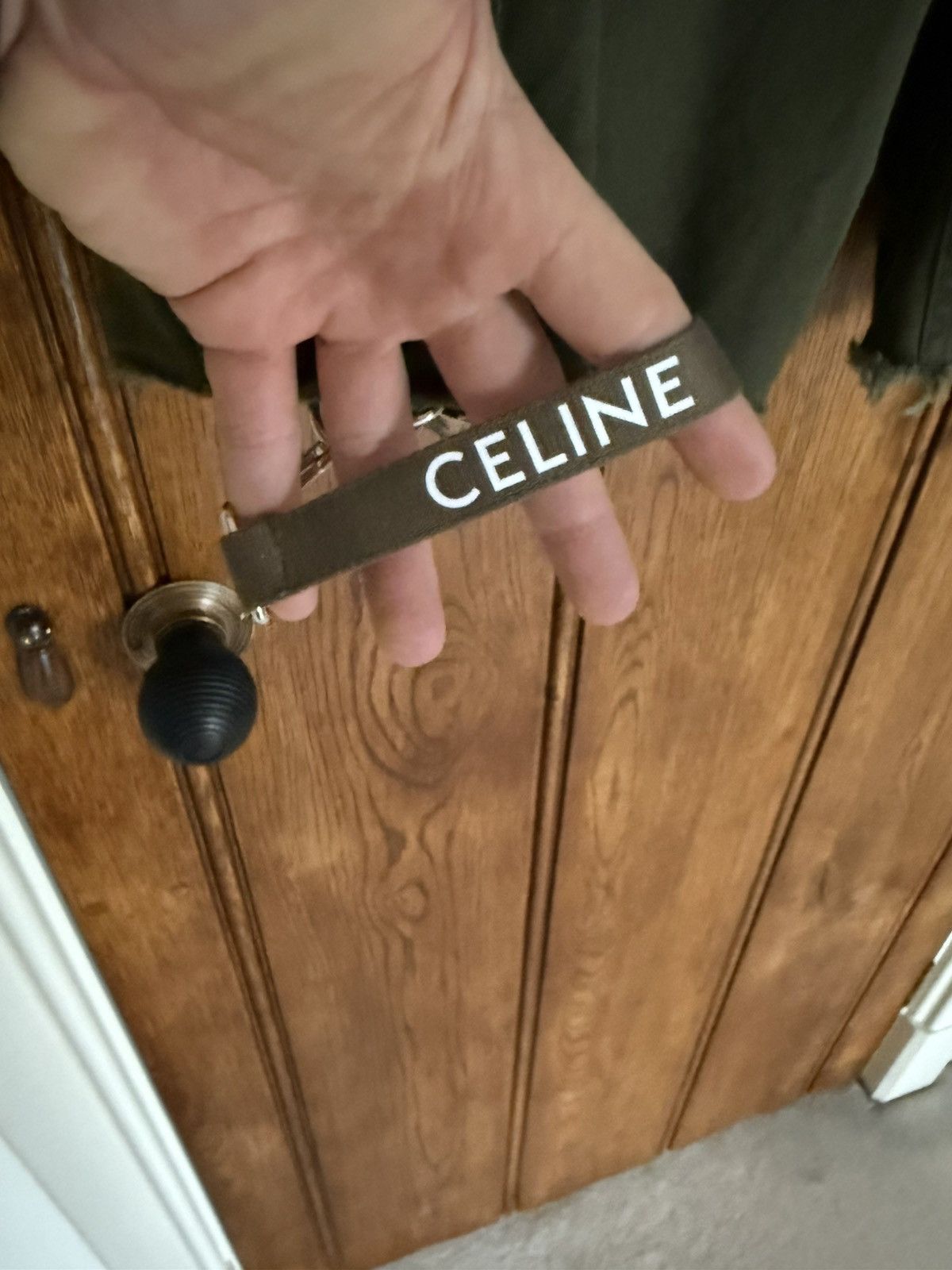 Celine Celine green cargo shorts with Celine logo straps 52 Hedi Size US 36 / EU 52 - 4 Thumbnail