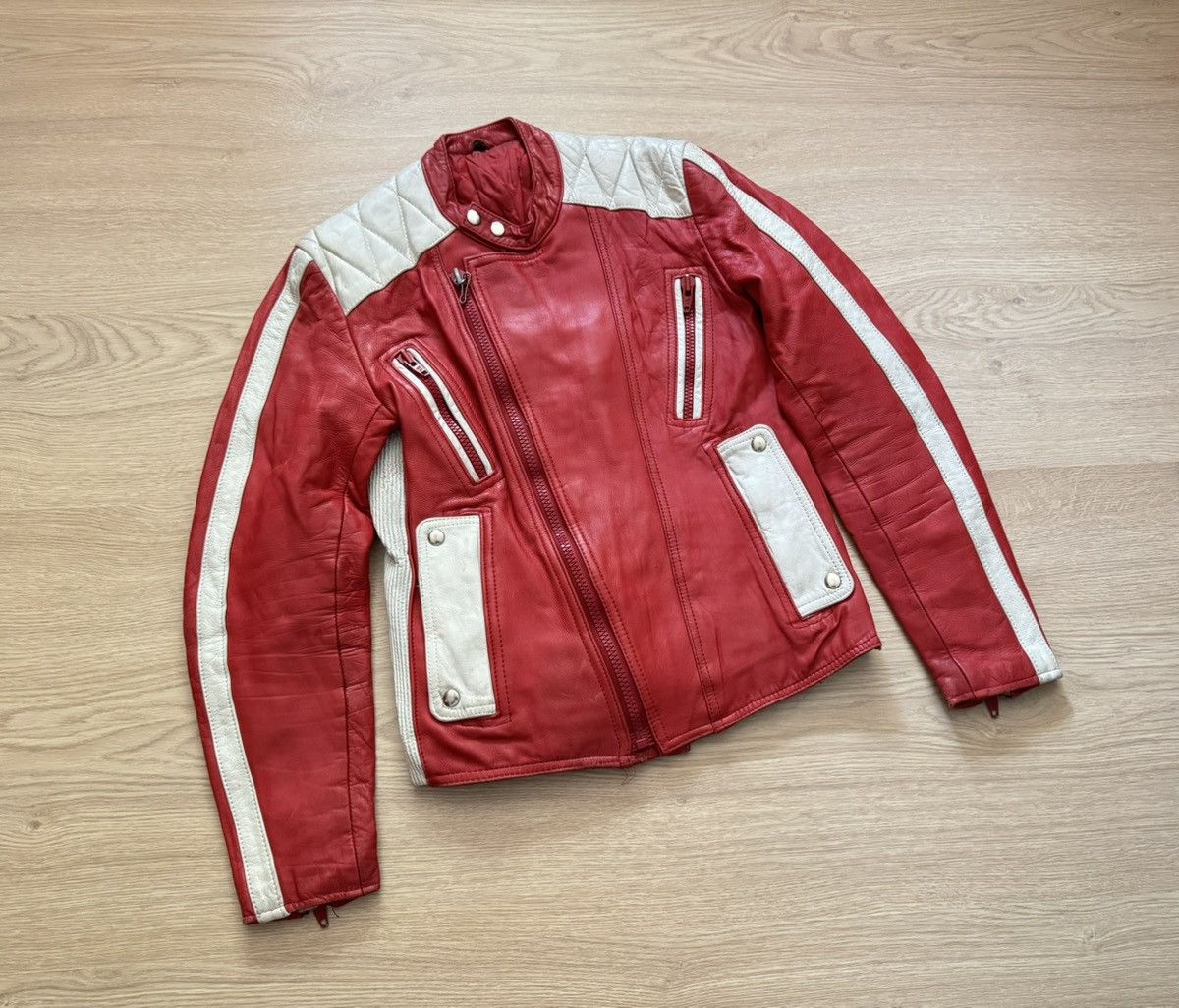 Genuine Leather Vintage 90’s Women’s Genuine Leather Moto Racing Jacket Size S / US 4 / IT 40 - 1 Thumbnail