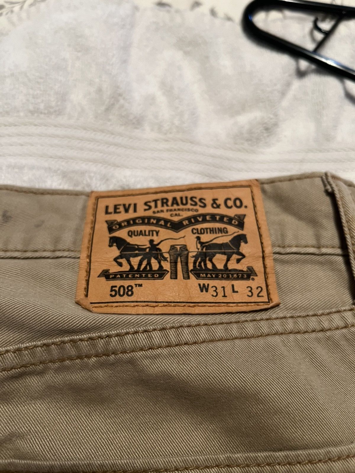 Levi's Levi’s 508 - Men’s Jeans - Khaki - 31x32 Size US 31 - 4 Thumbnail