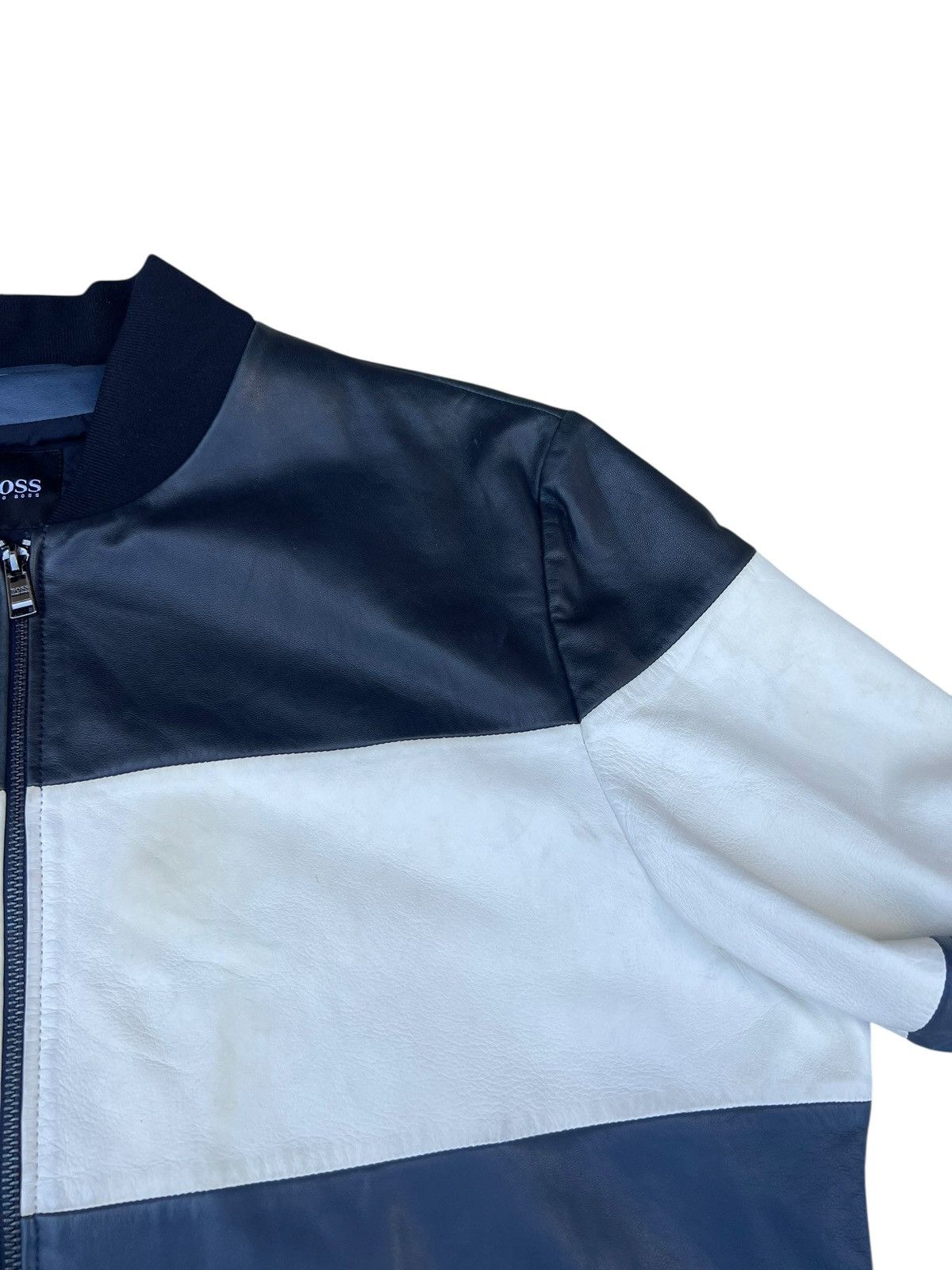Hugo Boss Fall 2018 Hugo Boss Nappa Lamb Leather Bomber Jacket Size US L / EU 52-54 / 3 - 10 Thumbnail