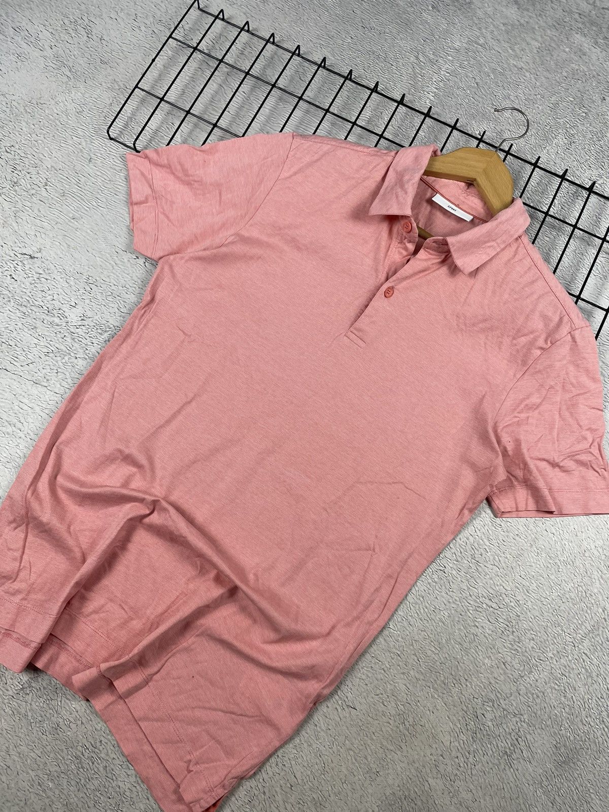 SPOKE Spoke London Polo Shirt Mens Rose Collar Stripes M size Size US M / EU 48-50 / 2 - 3 Thumbnail
