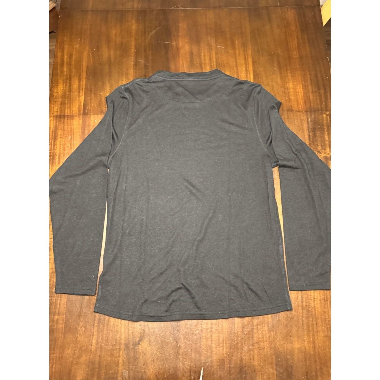 Vintage Omni Wool Base Layer Crew Top Wool Blend Black Long Sleeve Top Mens XL Size US XL / EU 56 / 4 - 6 Thumbnail