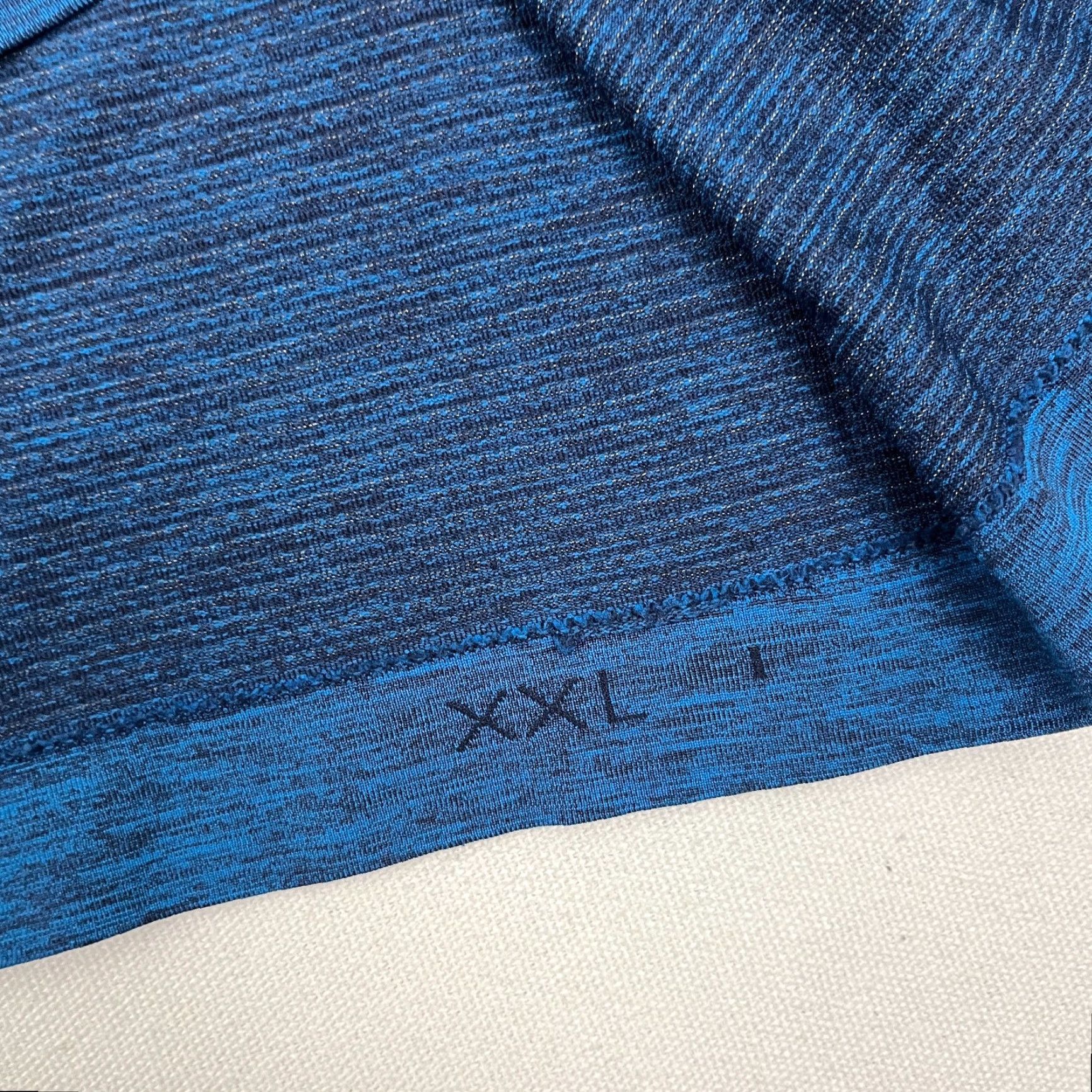 Lululemon Lululemon Metal Vent Tech Shirt Mens 2XL Heather Blue Black Active Training Shirt Size US XXL / EU 58 / 5 - 6 Thumbnail