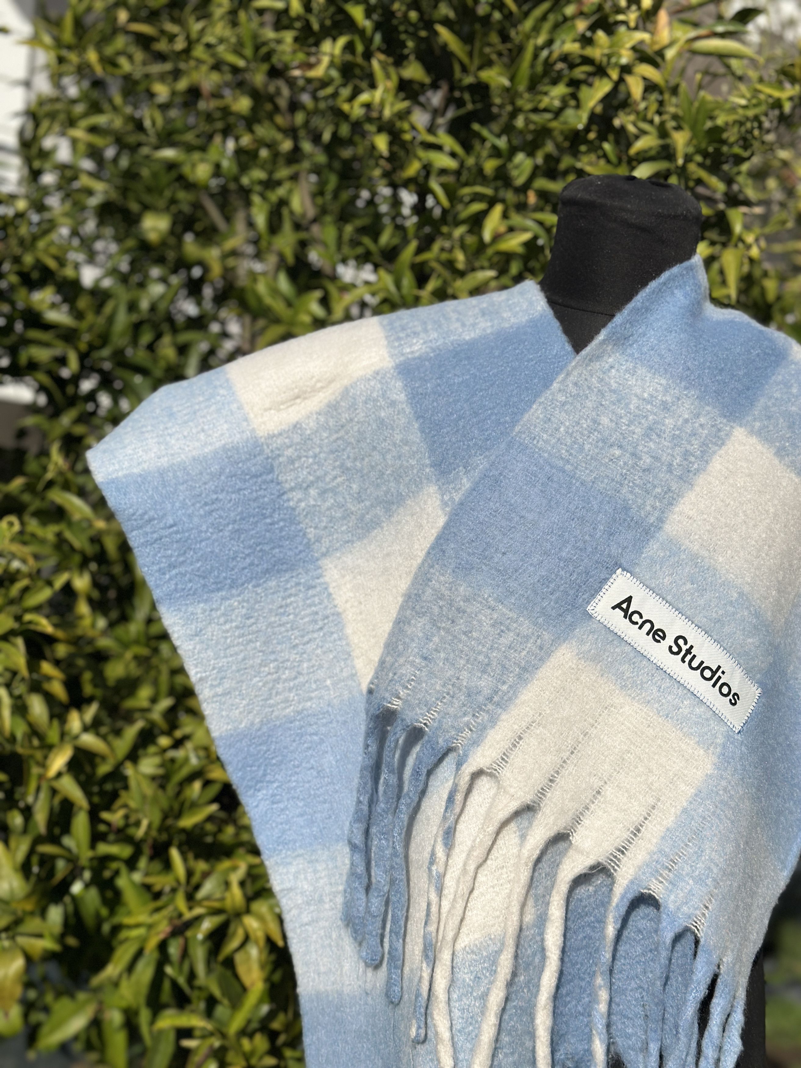 Acne Studios Acne Studios Multicolor Checked Wool Mohair Scarf Unisex Size ONE SIZE - 7 Thumbnail