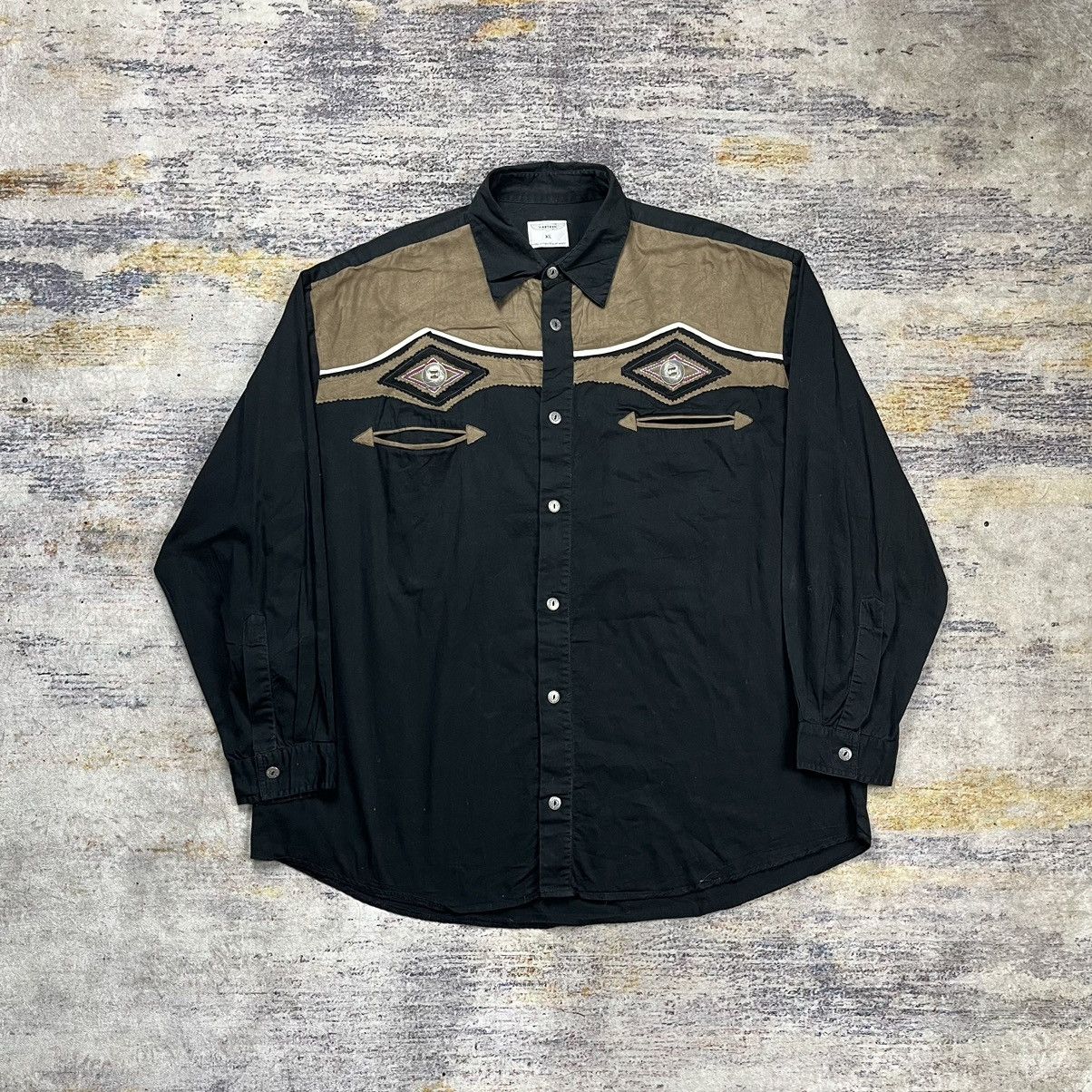 Japanese Brand Vintage 90s Gortrud cowboy western shirt Size US XL / EU 56 / 4 - 1 Thumbnail
