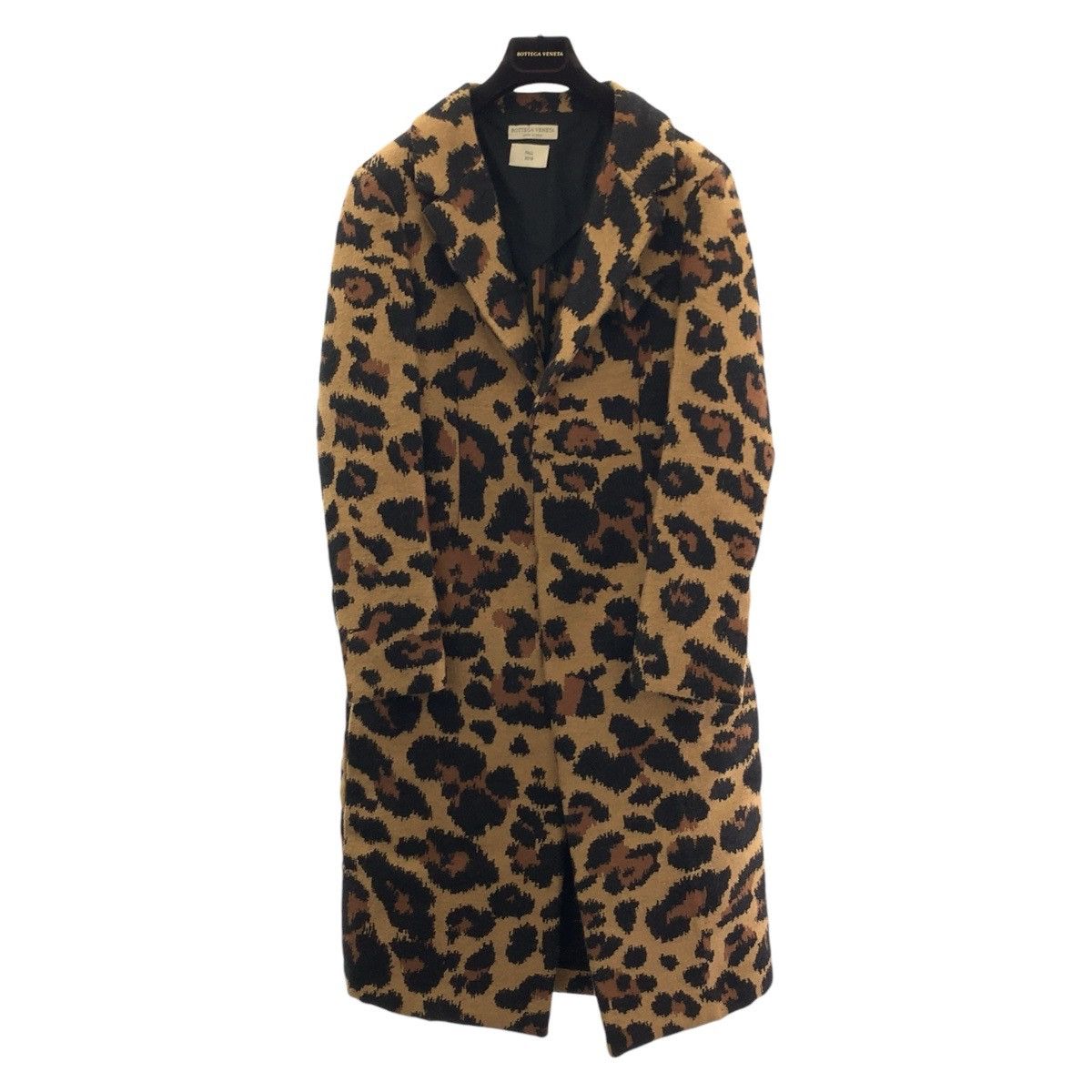 Bottega Veneta Bottega Veneta Bottega Veneta Leopard Nylon Acrylic Mohair Long Coat Textile Outerwear DUTY FREE for USA Size ONE SIZE - 1 Thumbnail