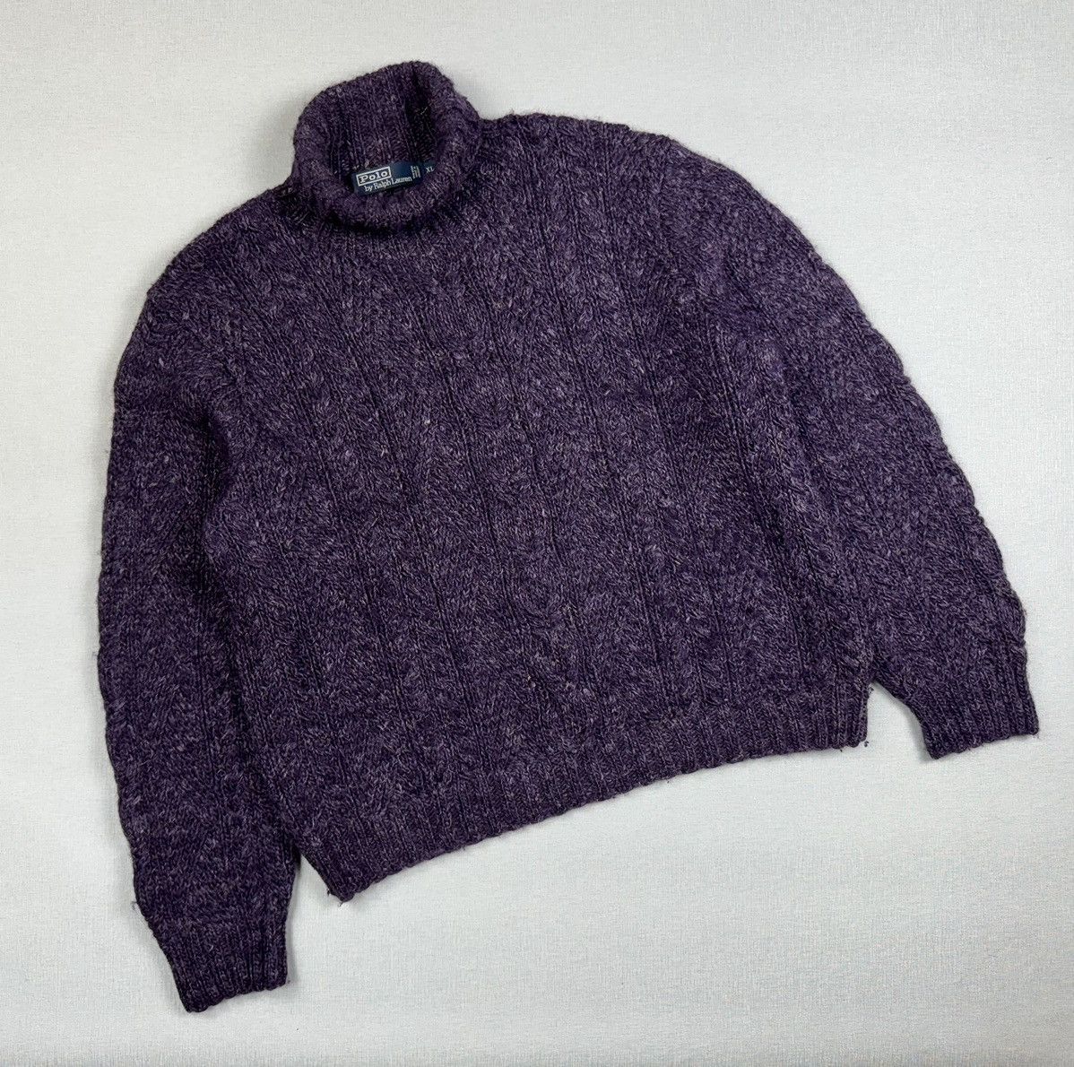 Polo Ralph Lauren × Vintage Vintage Polo Ralph Lauren Wool/Linen Sweater Jumper Pullover Size US XL / EU 56 / 4 - 1 Thumbnail
