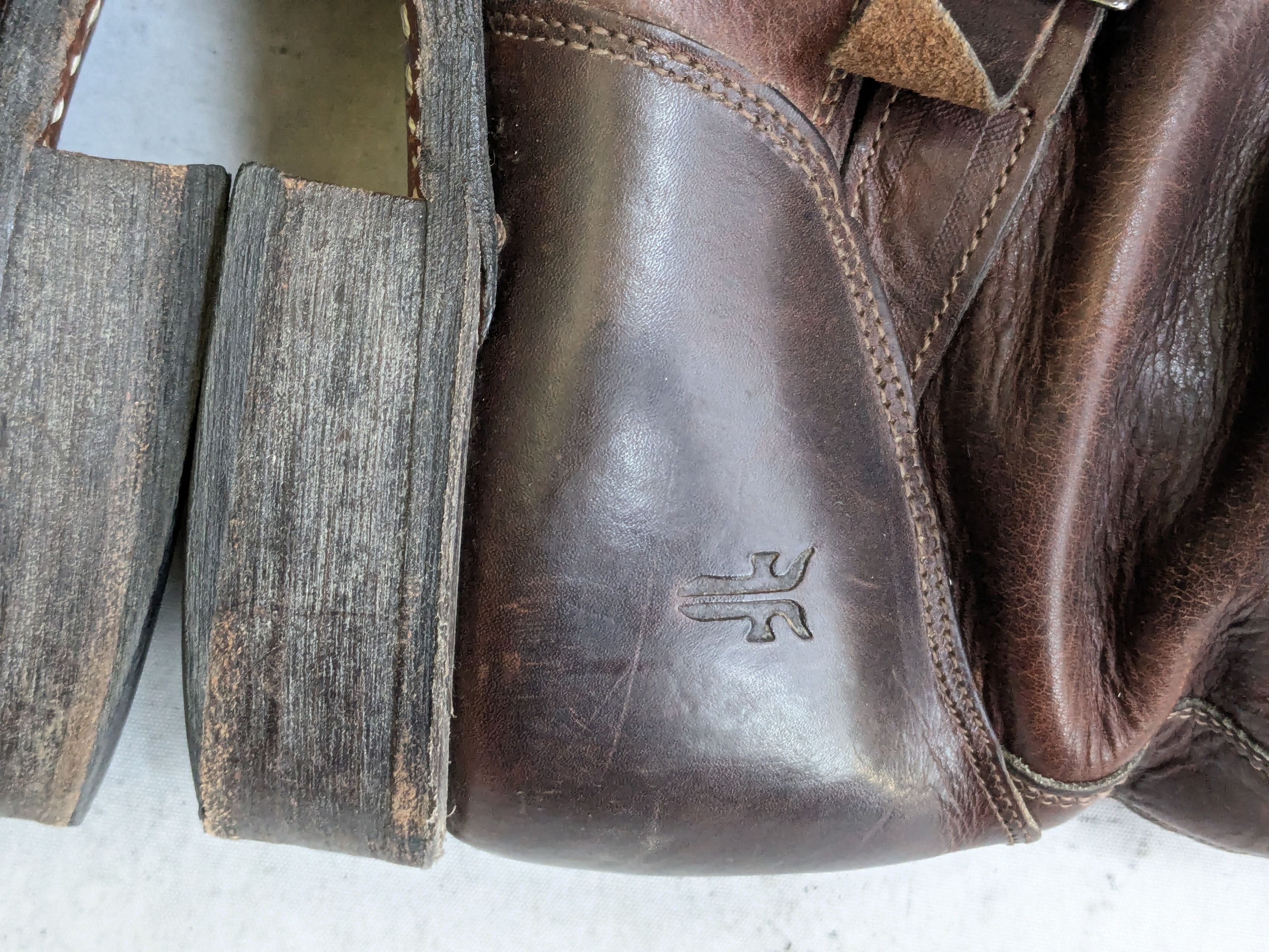 Frye Frye Engineer Boots Brown 10 M Leather Buckle Size US 10 / EU 43 - 9 Thumbnail