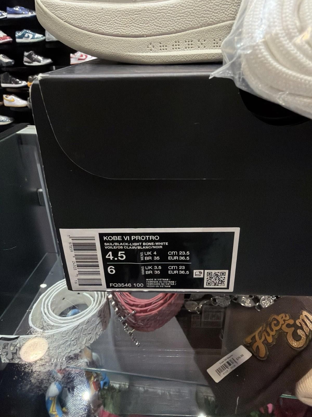 Nike Nike Kobe 6 Protro Sail All Star - FQ3546-100 New Size 4.5 Size US 5 / EU 37 - 10 Thumbnail