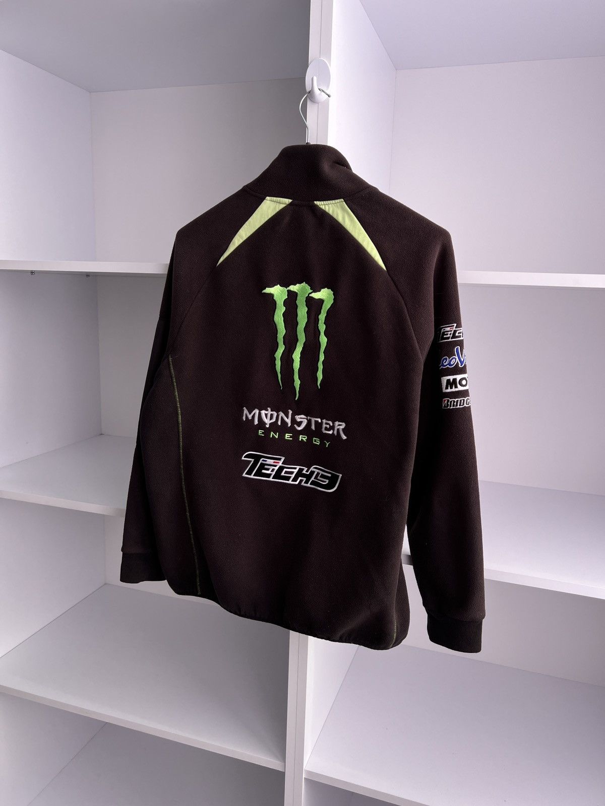 Vintage Vintage Techno Monster Energy racing fleece zip sweatshirt Size US M / EU 48-50 / 2 - 10 Thumbnail