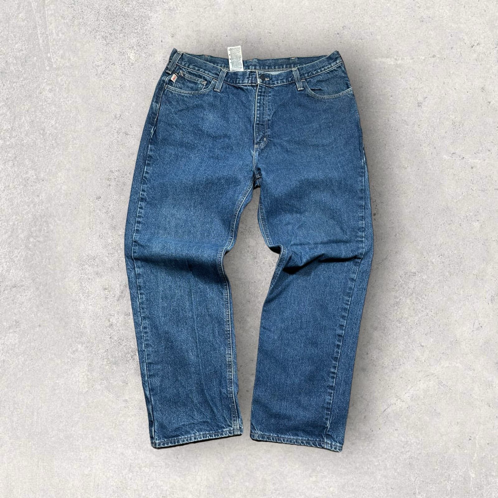 Vintage Vintage Carhartt Baggy Denim Jeans Size 40 Flame Retardant Size US 40 / EU 56 - 2 Preview