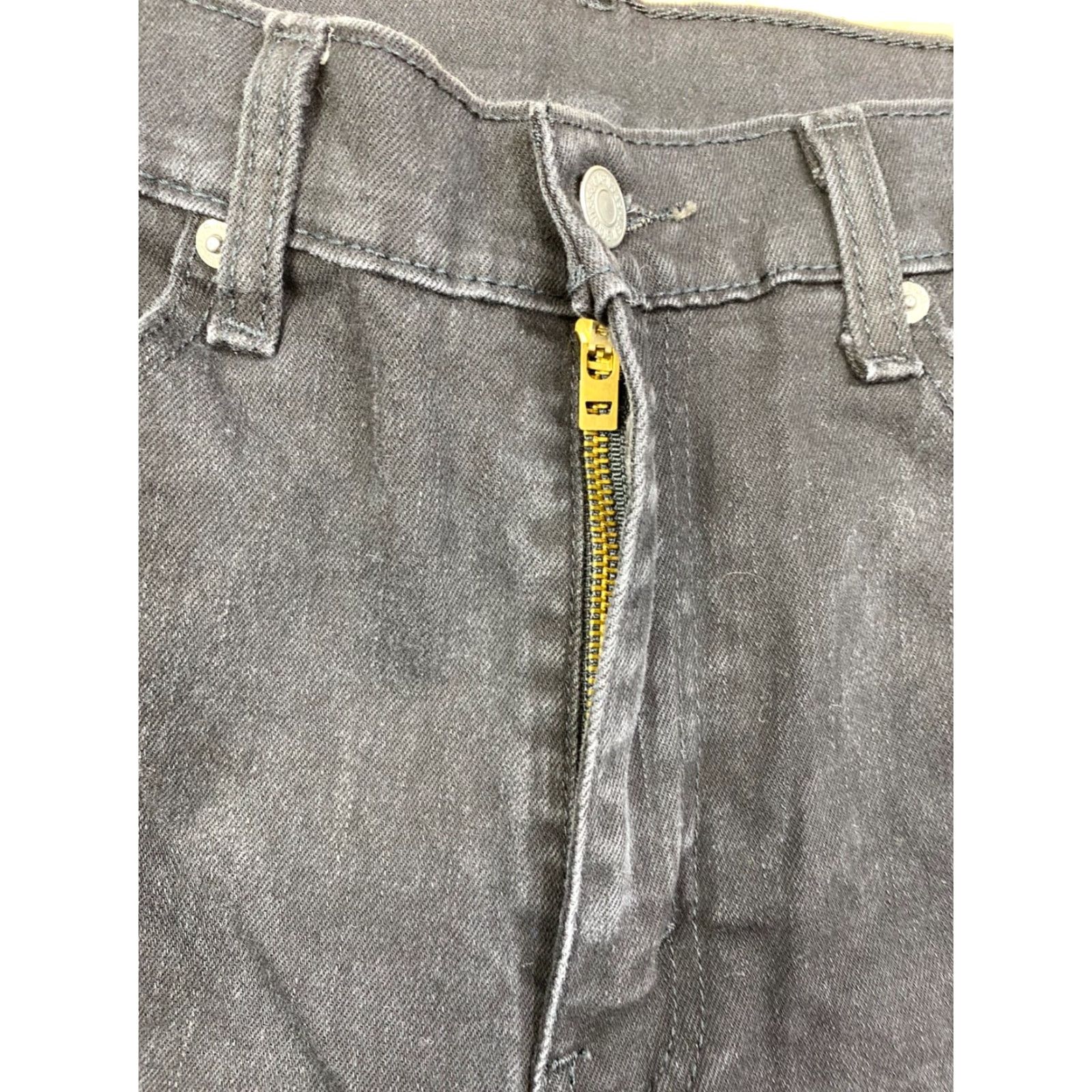 Levi's Levi's 514 Jeans Mens 36x30 Straight Denim Black 5-Pocket Regular Waist 34 Inseam Zip Belt Loops Cotton Elastane Vintage No Size US 36 / EU 52 - 3 Thumbnail