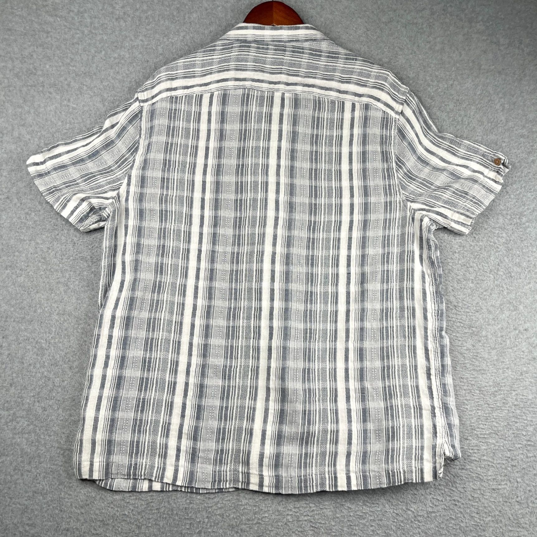 Ben Sherman Ben Sherman BoHo Style Shirt L White Navy Striped Button Up Short Sleeve Casual Men’s Regular Cotton Woven Button-Up Vintage No Size US L / EU 52-54 / 3 - 6 Thumbnail