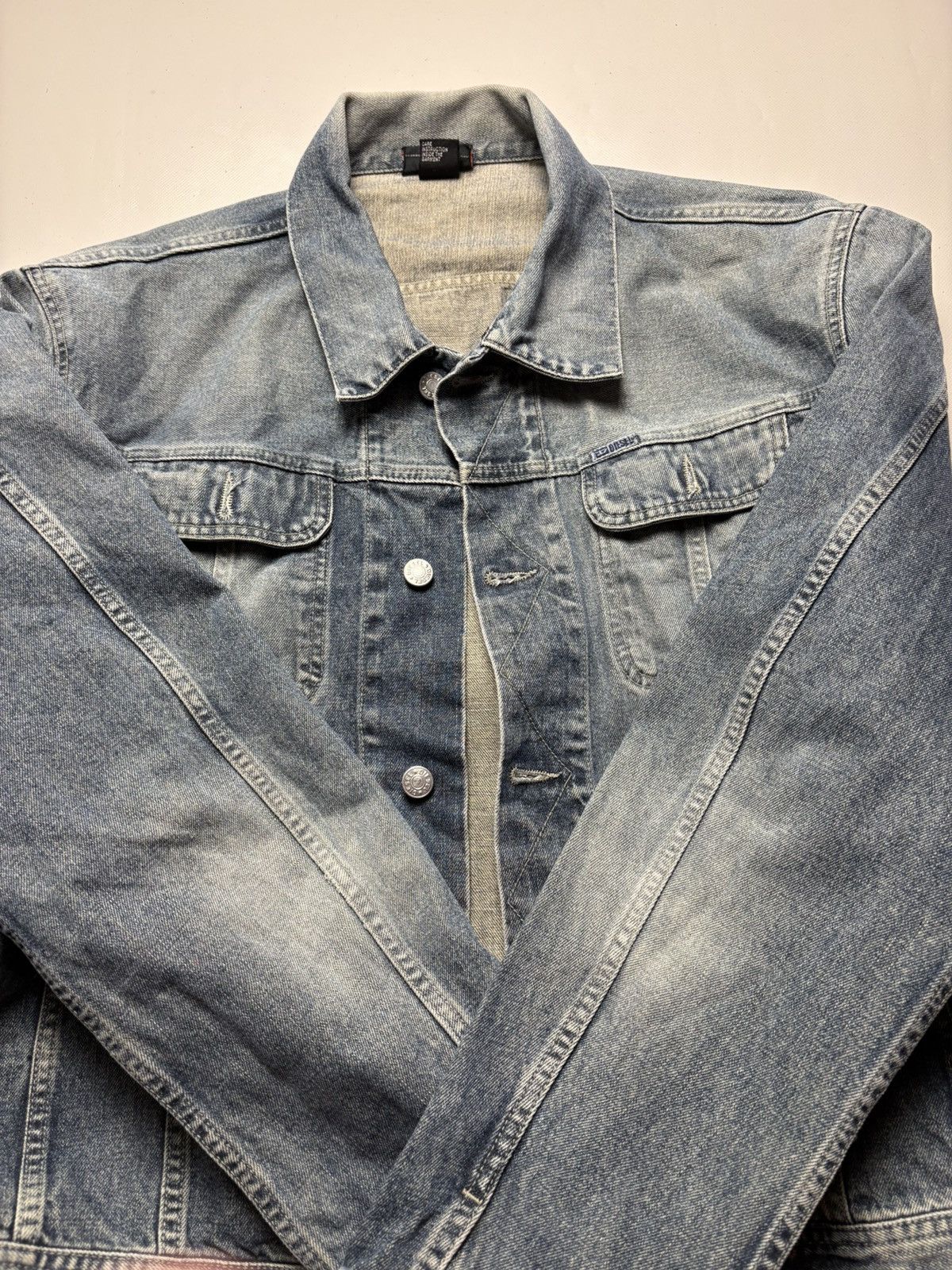 Diesel Diesel Vintage Denim Jacket Made Italy Size US XXL / EU 58 / 5 - 7 Thumbnail