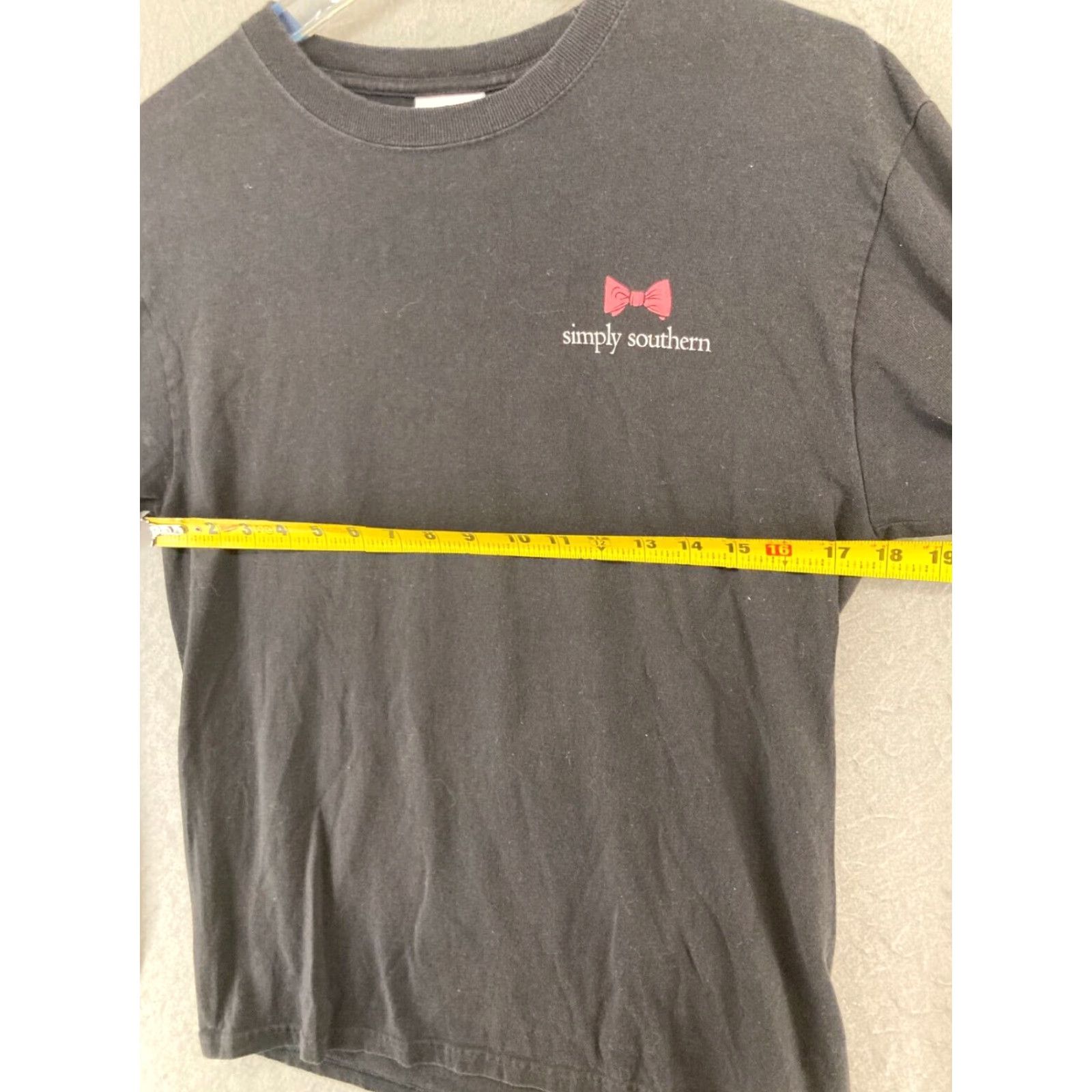 Vintage Simply Southern Womens TShirt Adult Medium Black A Southern State Of Mind Womens Size M / US 6-8 / IT 42-44 - 3 Thumbnail