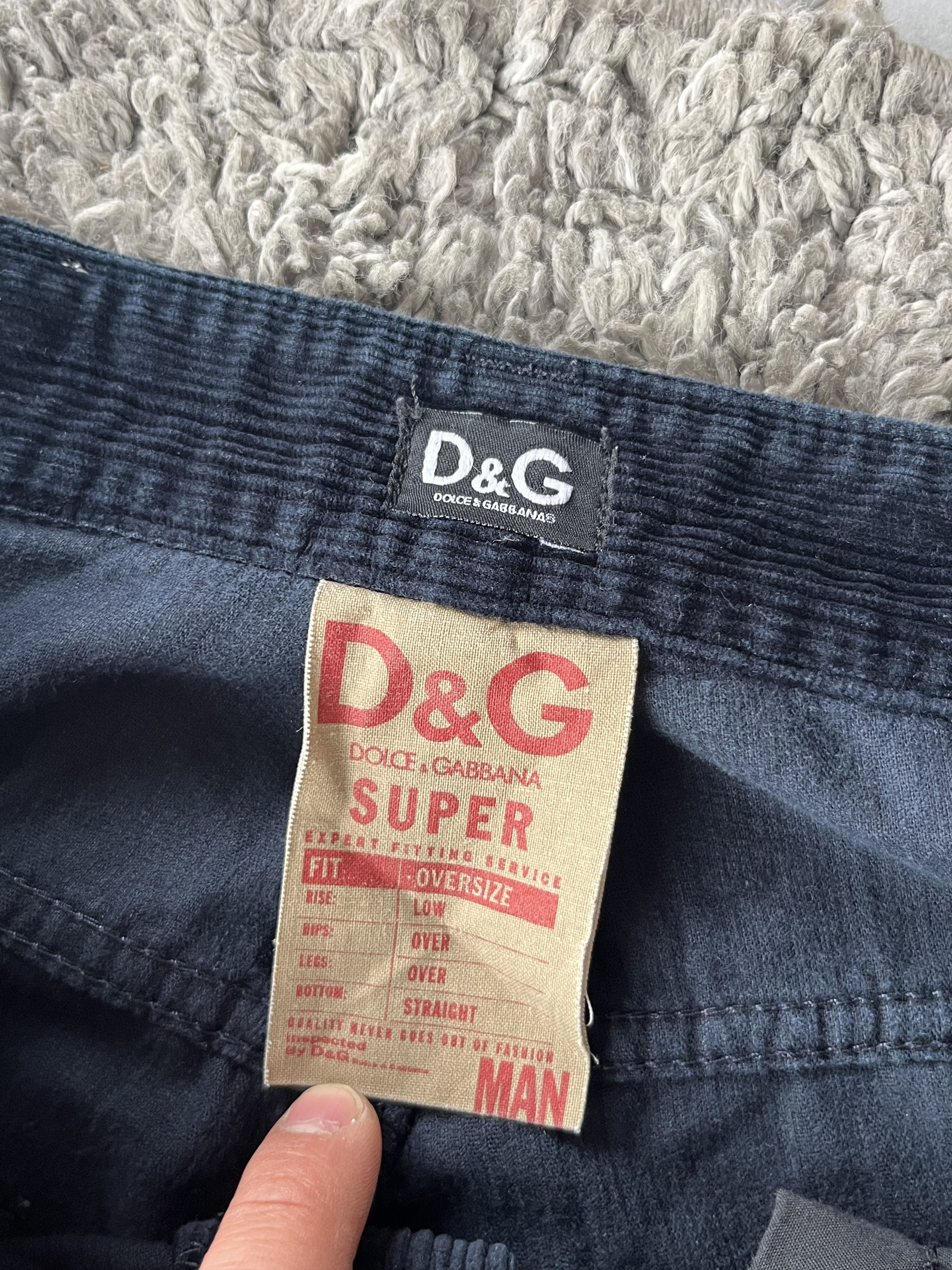 Dolce & Gabbana DOLCE&GABBANA Vintage Vilvet Pants Straight Oversize Fit Size US 30 / EU 46 - 8 Thumbnail