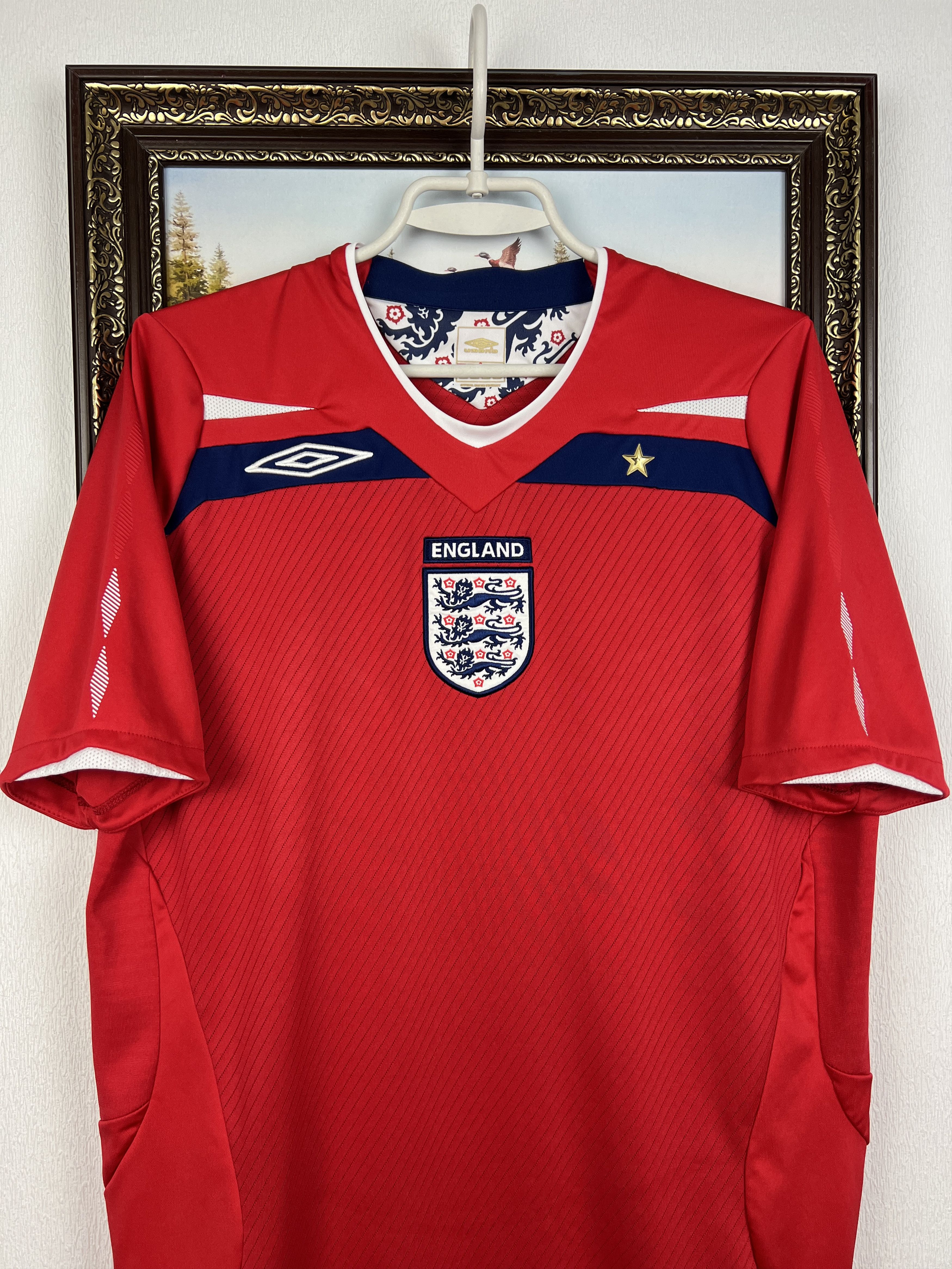 Umbro England Away football shirt Soccer National Jersey Trikot Size US M / EU 48-50 / 2 - 2 Thumbnail