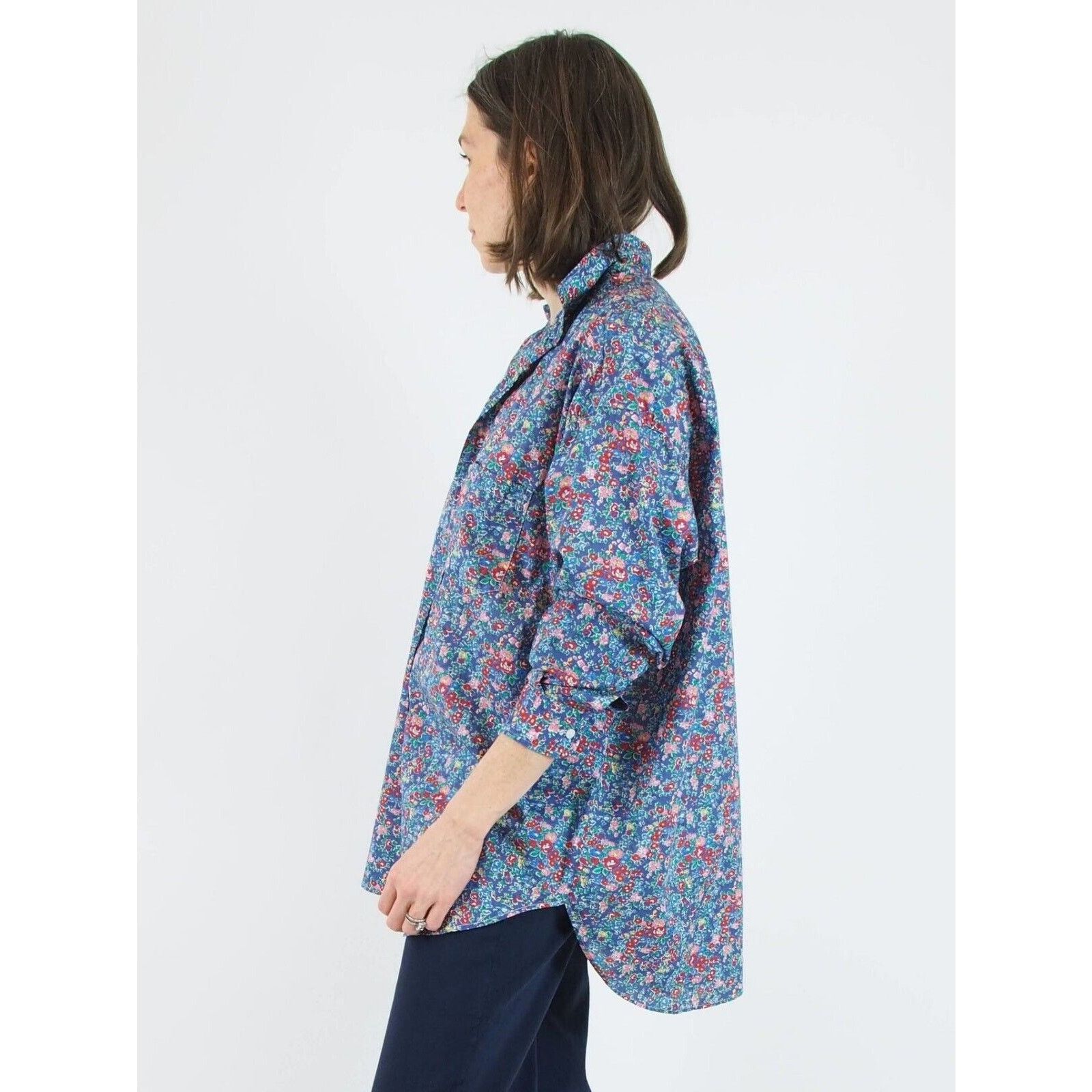Frank & Eileen Frank & Eileen Silvio Untuckable Woven In Italy Shirt Floral Size S / US 4 / IT 40 - 2 Thumbnail
