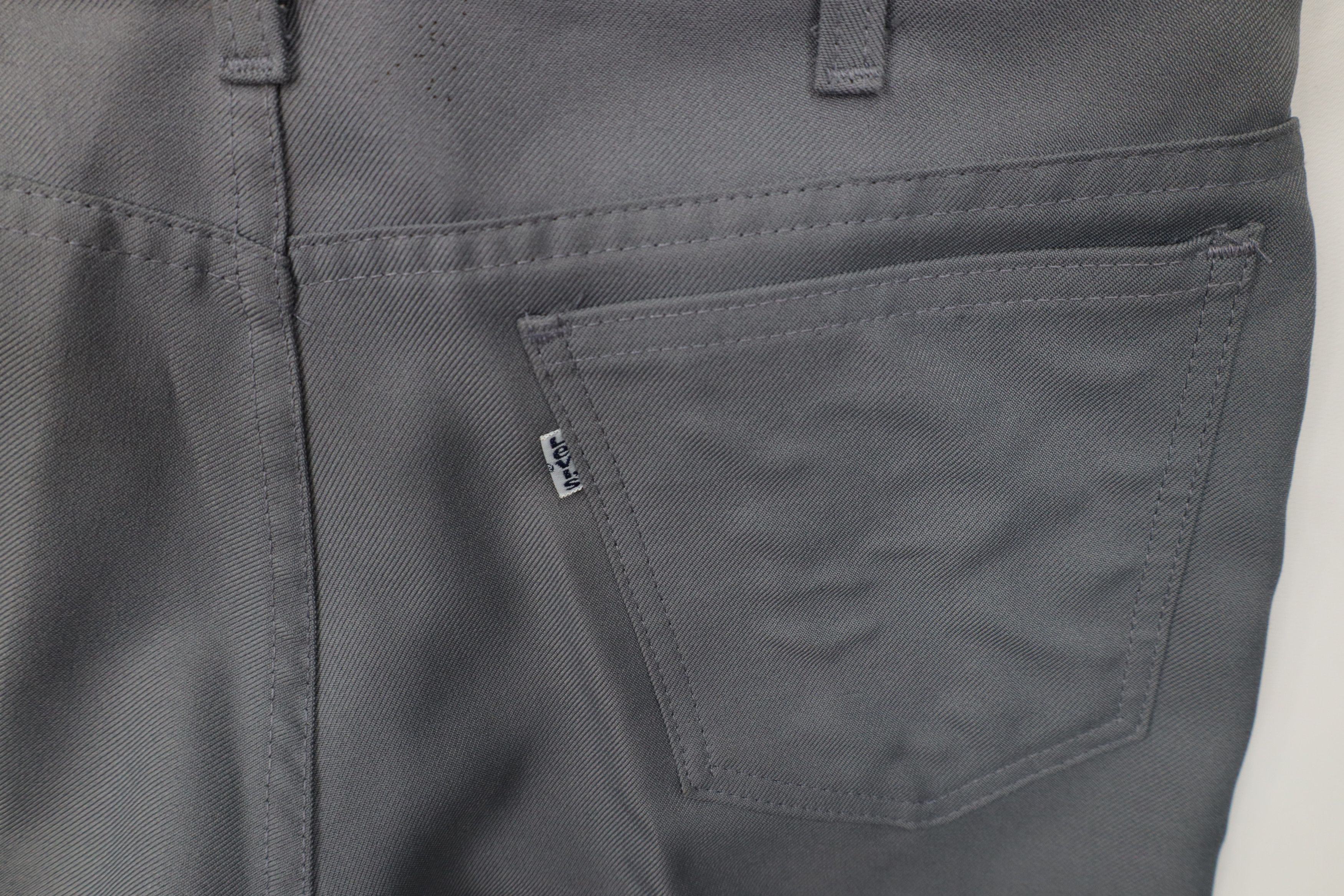 Levi's Vintage 70s Levis 517 Wide Leg Western Chino Pants Gray USA Size US 32 / EU 48 - 15 Thumbnail