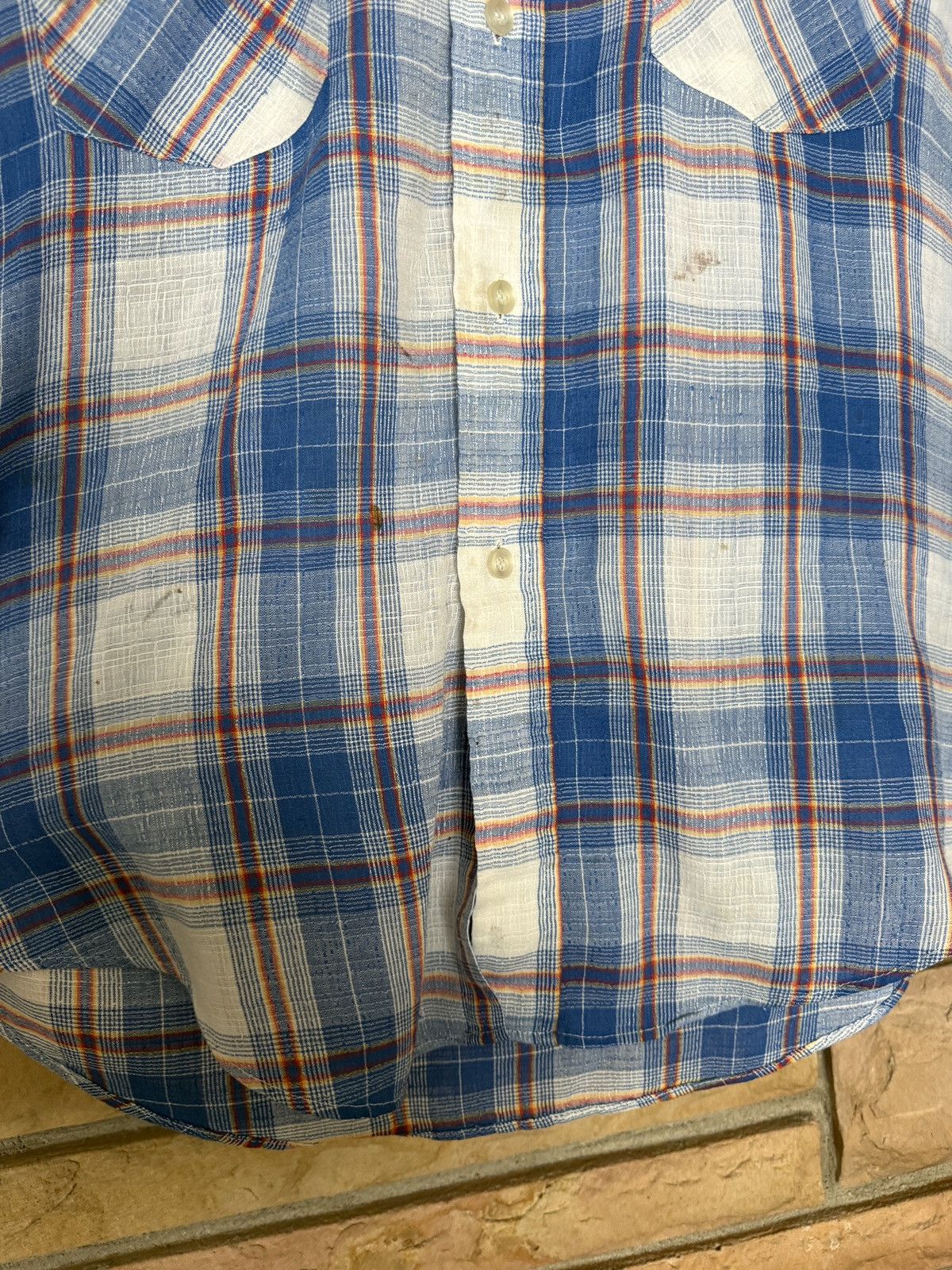 Vintage Vintage 70s Levi's Button Up Flannel Shirt Size US M / EU 48-50 / 2 - 4 Thumbnail