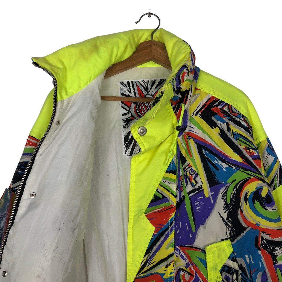 Japanese Brand 🔥Vintage Bomber Jacket Ski Be Pop Japan Colour Full Design Size US M / EU 48-50 / 2 - 10 Thumbnail