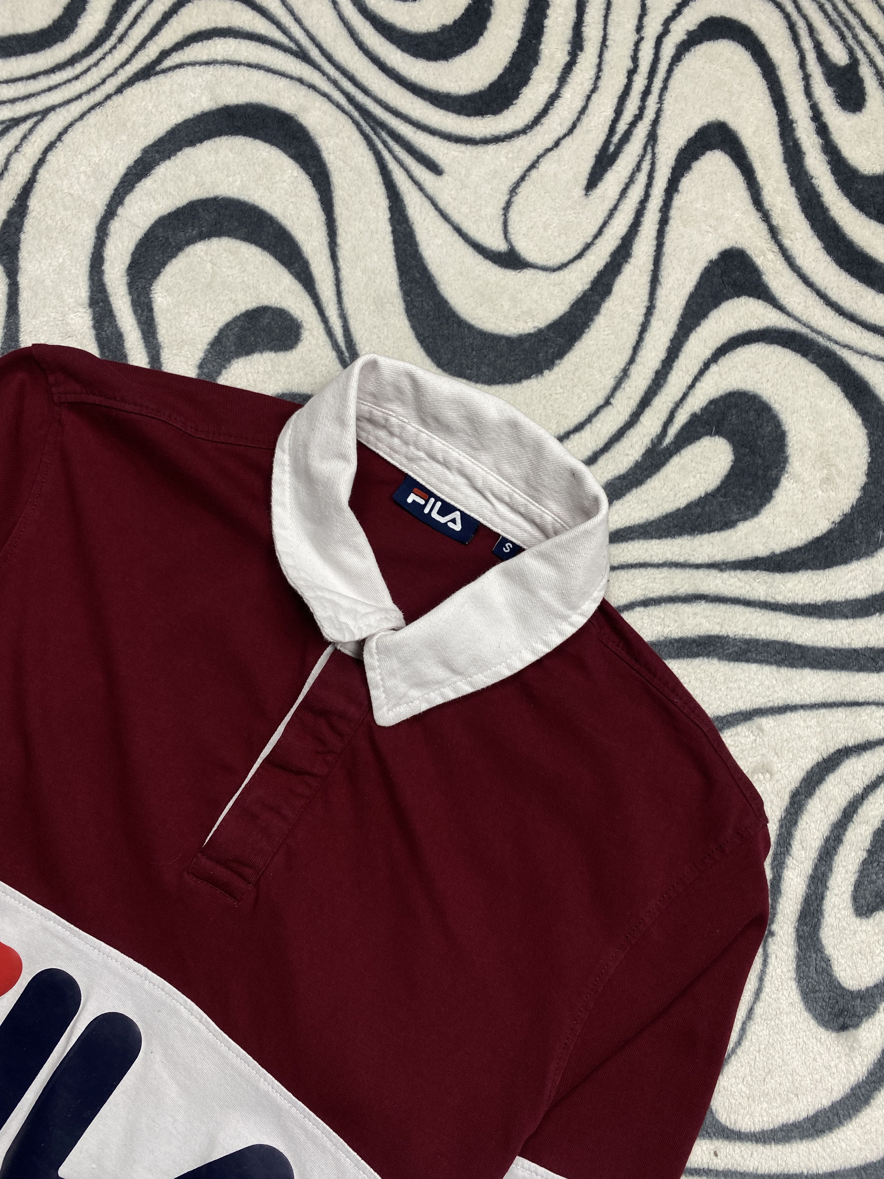 Fila Fila Vintage Rugby Long Sleeve Polo Shirt Y2K Size US S / EU 44-46 / 1 - 2 Thumbnail