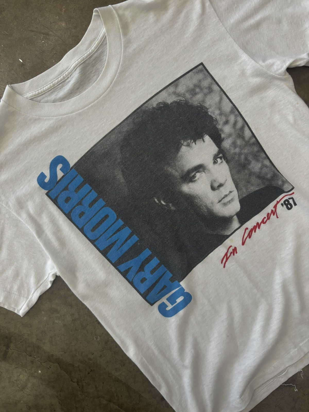 Vintage 1987 Garry Morris In Concert Single Stitch Tee Large