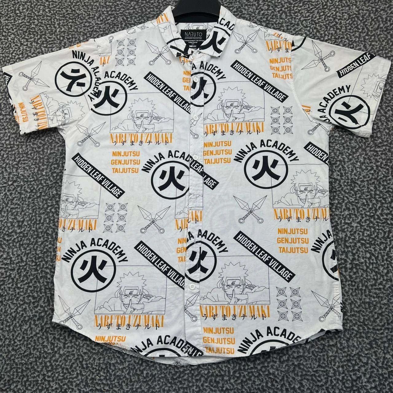 Other Naruto Shippuden Button Up Shirt Men XL Ninja Academy Cotton Size US XL / EU 56 / 4 - 1 Thumbnail