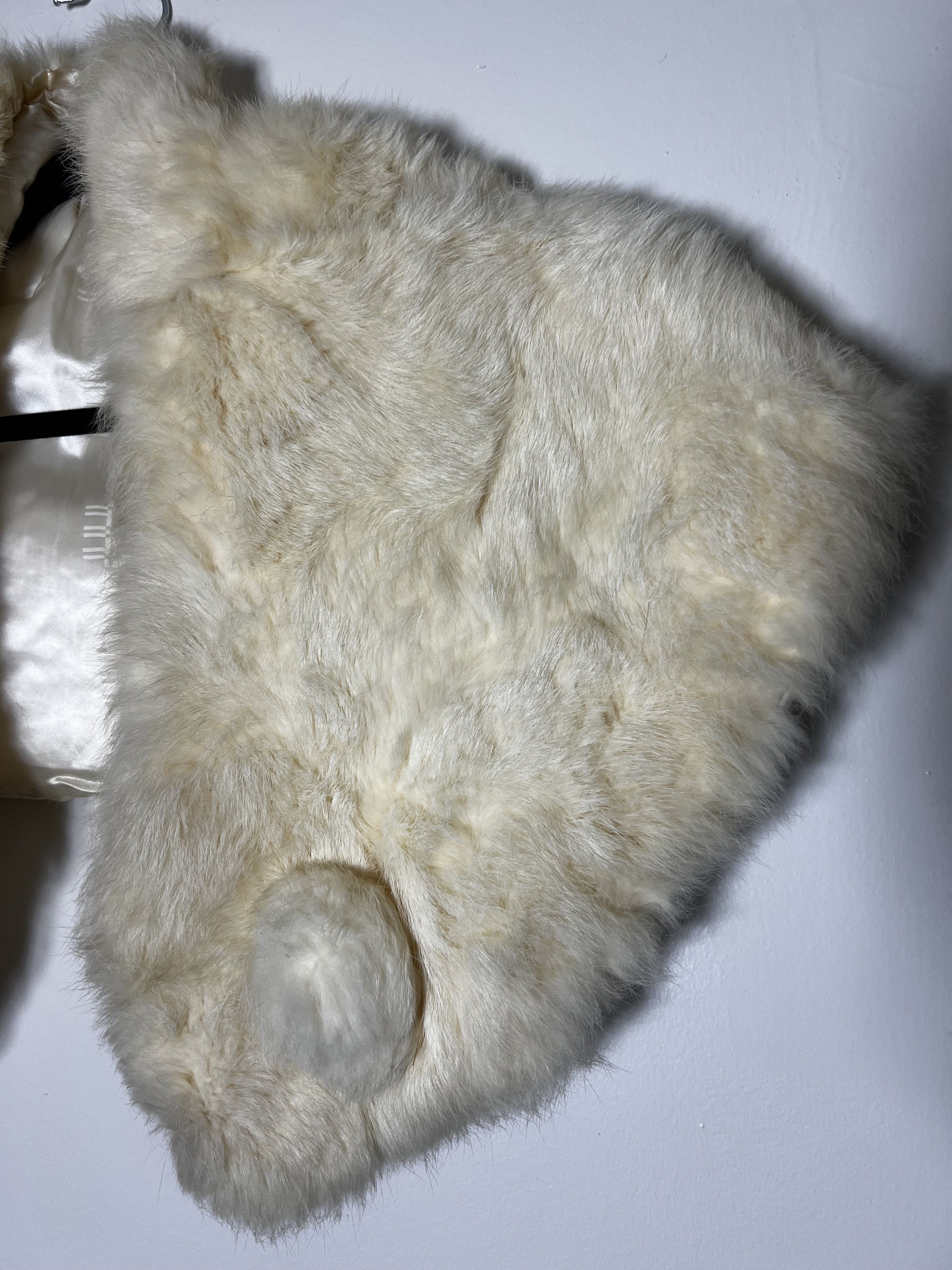 Other × Vintage Vintage White Fur Wrap - Stole Coat Size ONE SIZE - 4 Thumbnail