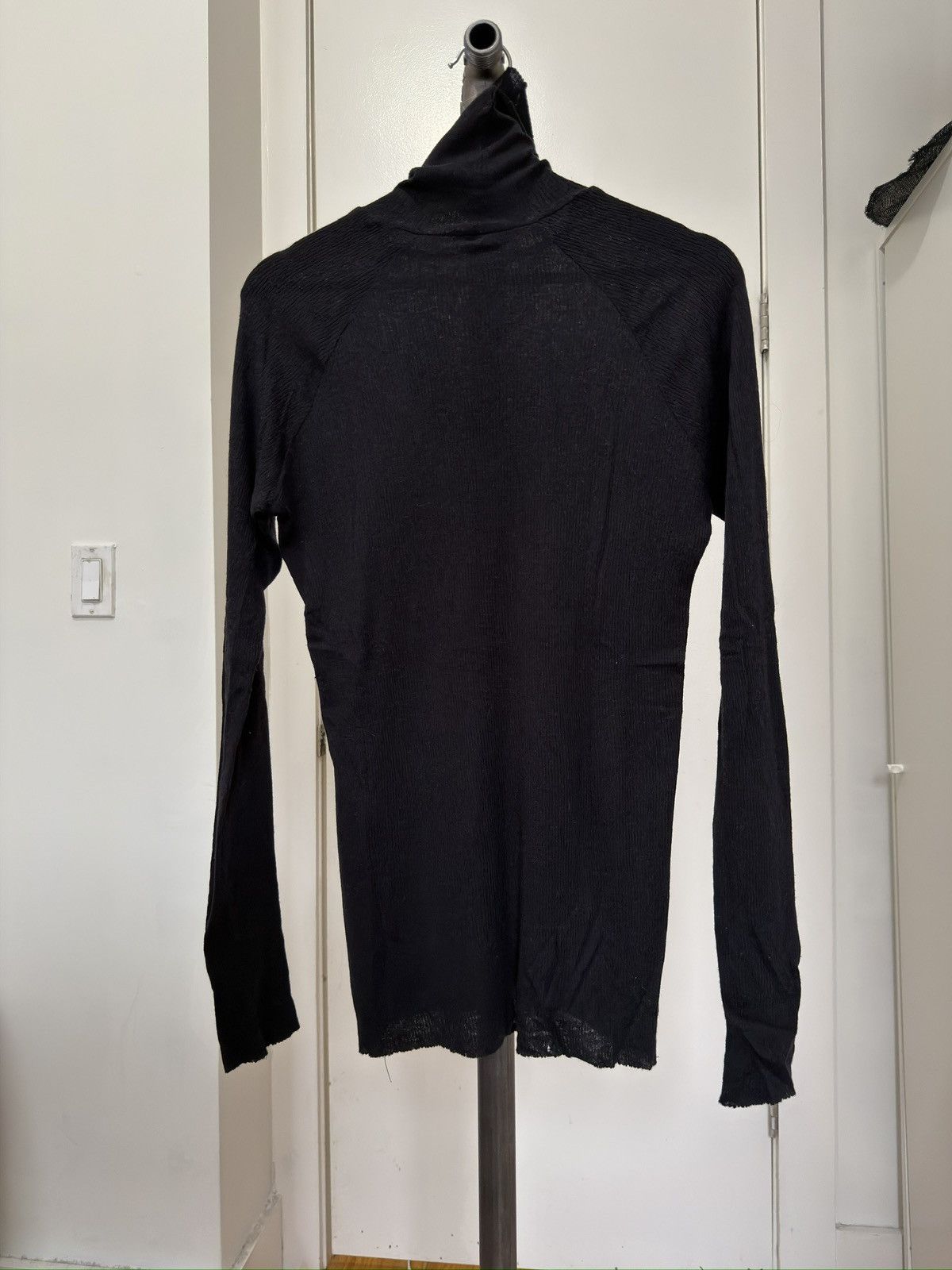 Haider Ackermann Black Ribbed Turtleneck Size US M / EU 48-50 / 2 - 2 Thumbnail