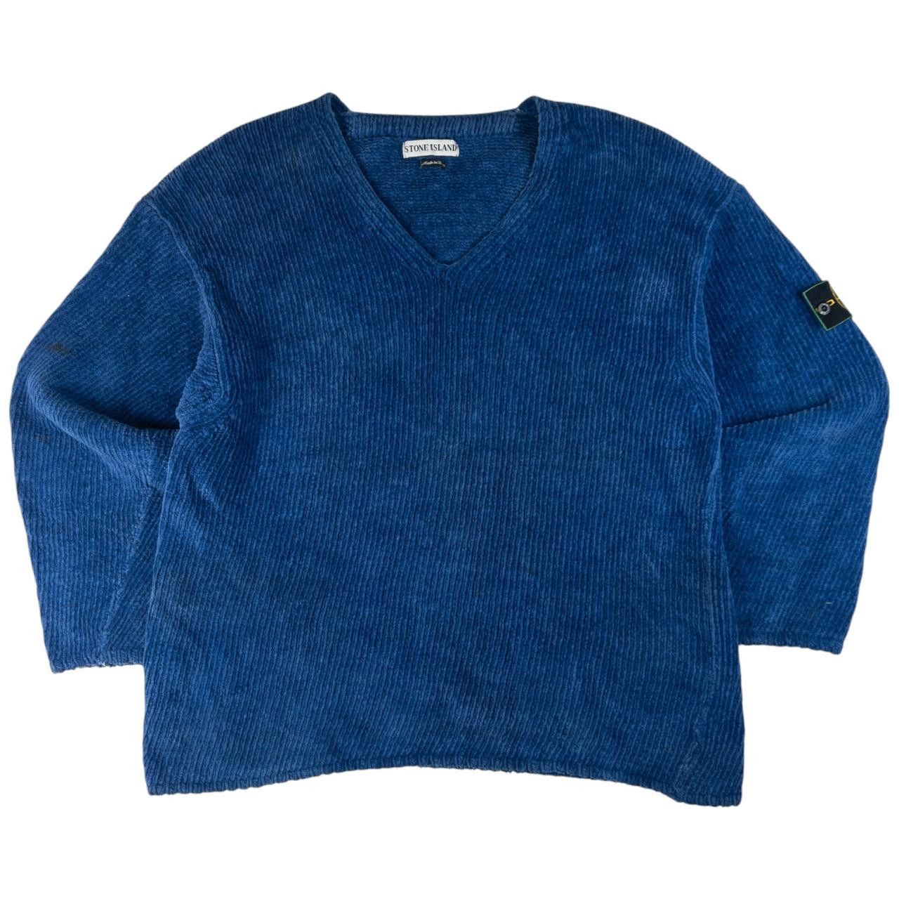Stone Island Vintage 90s Stone Island Chenille Jumper Size XL 