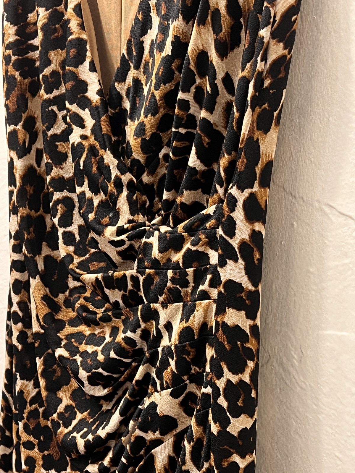 Evan Picone Classy Leopard Print Dress Size M / US 6-8 / IT 42-44 - 3 Thumbnail
