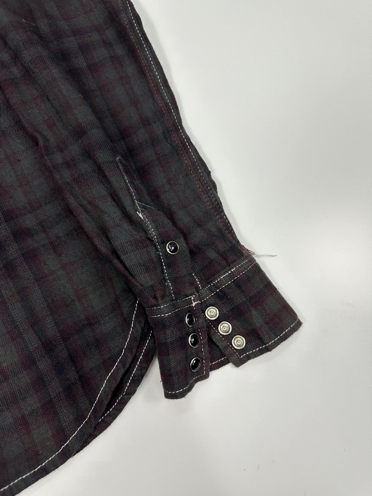 Le Grande Bleu (L.G.B.) 70s Flagstaff Union Made Vintage Flannel Shirt A649 Size US L / EU 52-54 / 3 - 6 Thumbnail