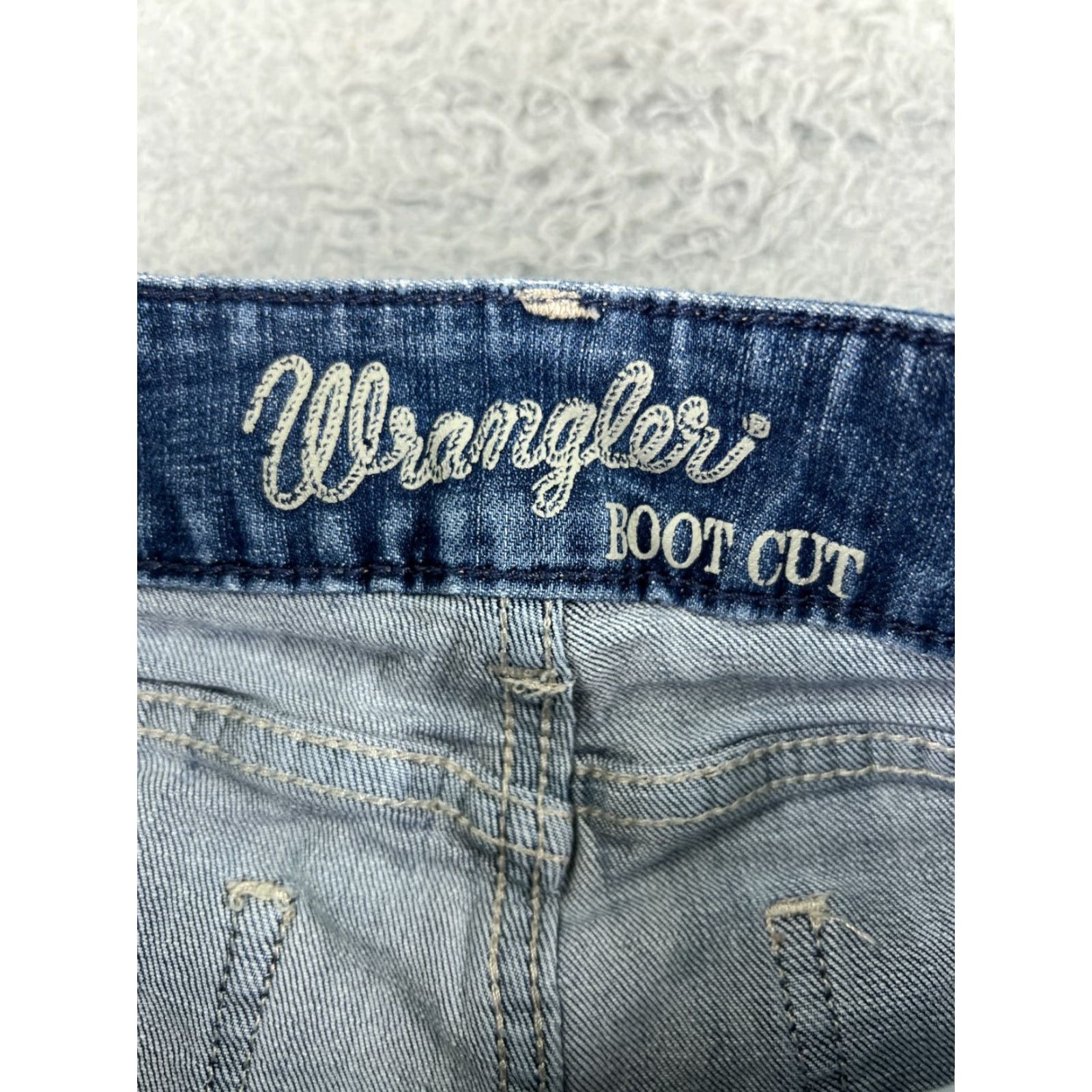 Wrangler Wrangler Jeans Women 5 Blue Denim Bootcut Embroidered Cotton Blend Western Size 27" / US 4 / IT 40 - 6 Thumbnail