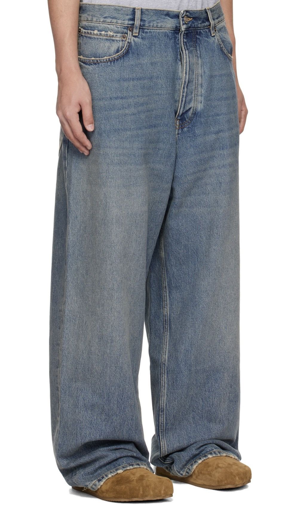 Balenciaga Blue Baggy Jeans Size US 36 / EU 52 - 3 Thumbnail