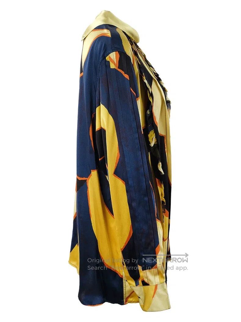 Dries Van Noten Dries Van Noten Silk Printed Top Size S / US 4 / IT 40 - 4 Thumbnail