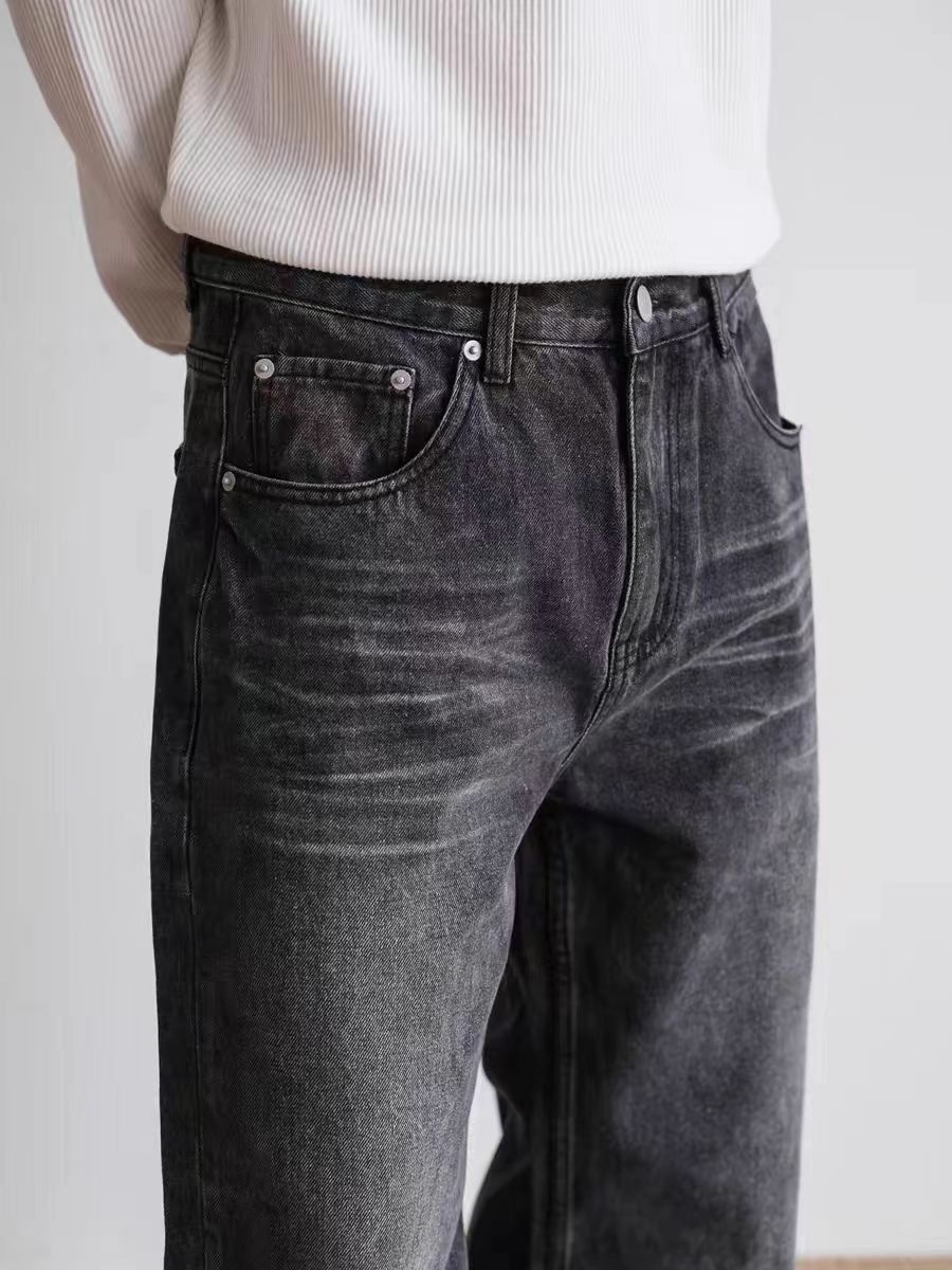 Japanese Brand 13 oz Vintage Washed Black Jeans Size US 30 / EU 46 - 5 Thumbnail
