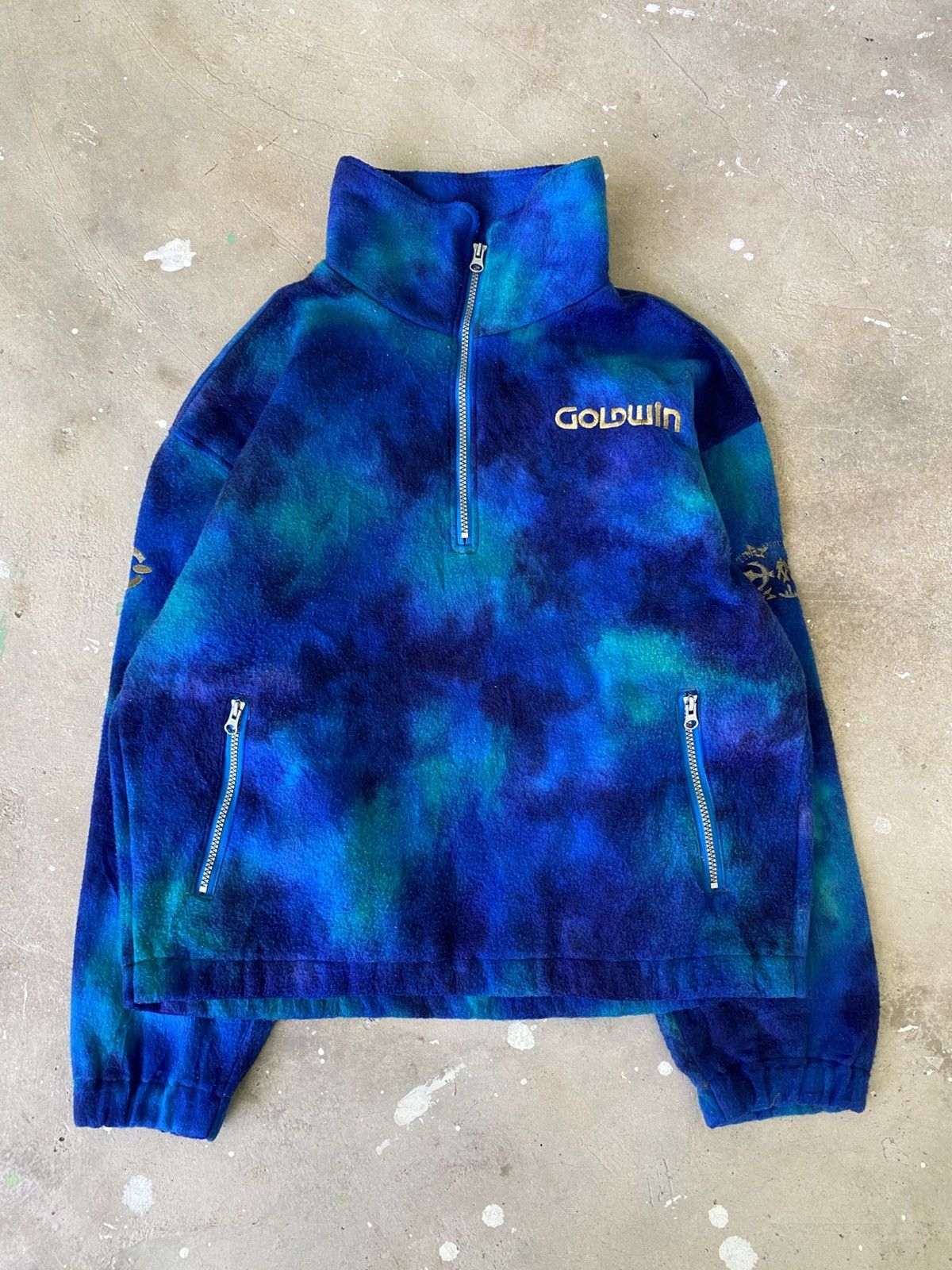 Goldwin Vintage Goldwin Japan Abstract Fleece Pullover Jacket Size US L / EU 52-54 / 3 - 1 Thumbnail