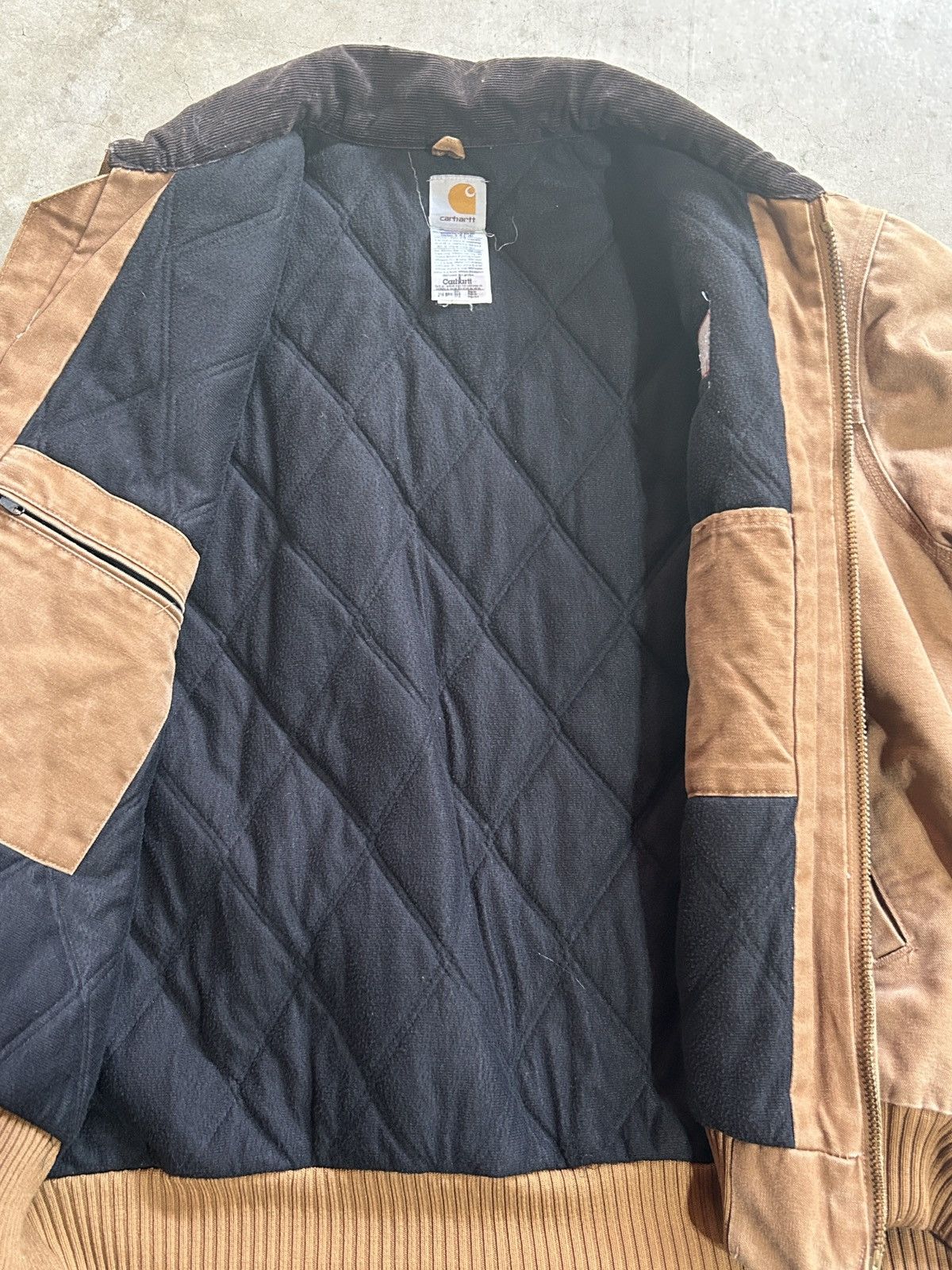 Carhartt Vtg Carhartt J14 BRN Santa Fe Quilt Lined Brown Zip Jacket Size US XXL / EU 58 / 5 - 7 Thumbnail